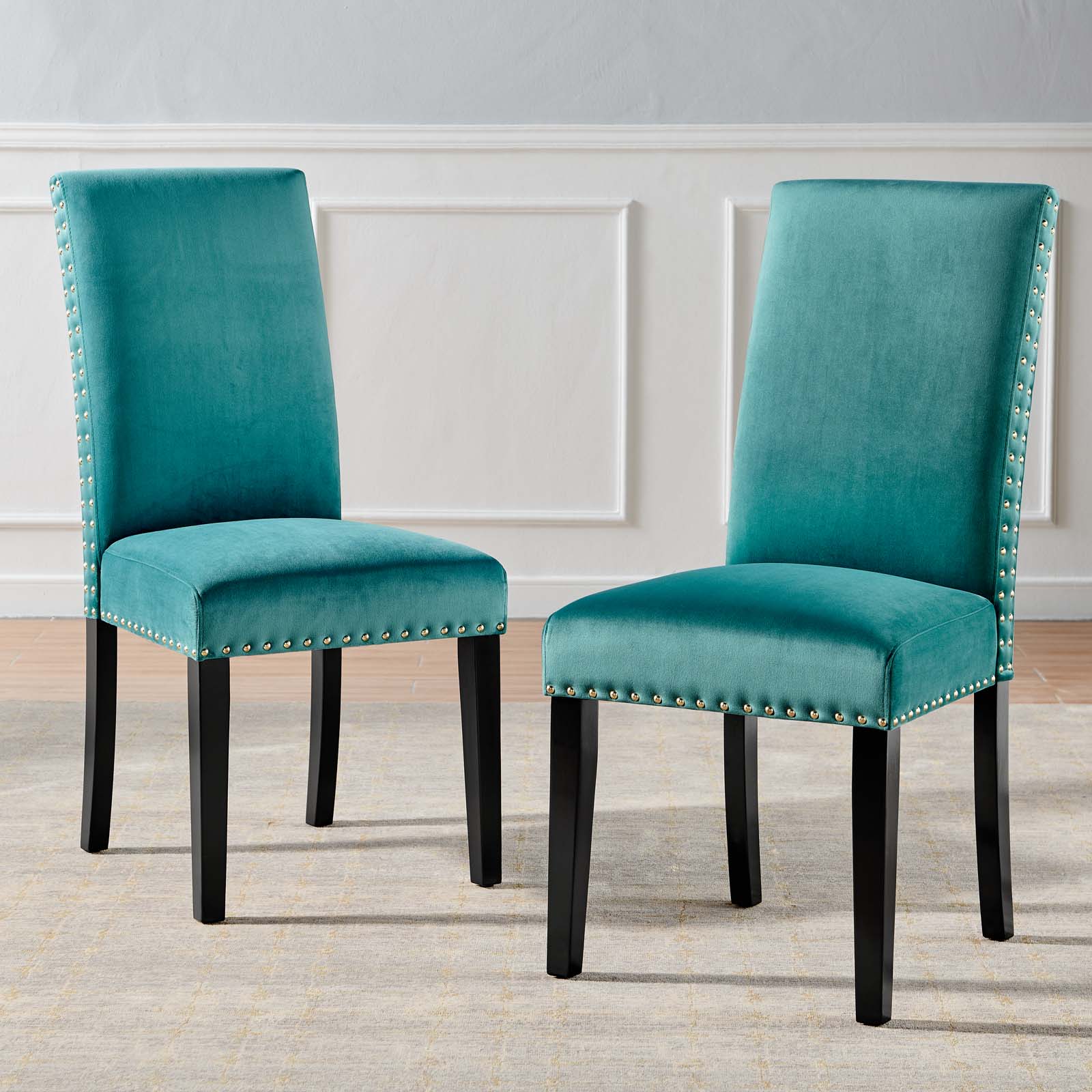 Parcel Performance Velvet Dining Side Chairs Set of 2 - Image 32
