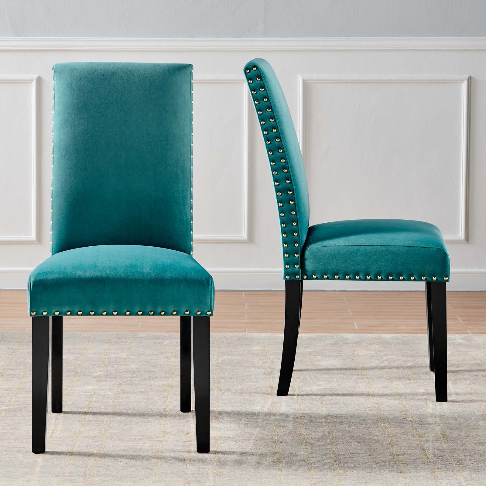 Parcel Performance Velvet Dining Side Chairs Set of 2 - Image 40