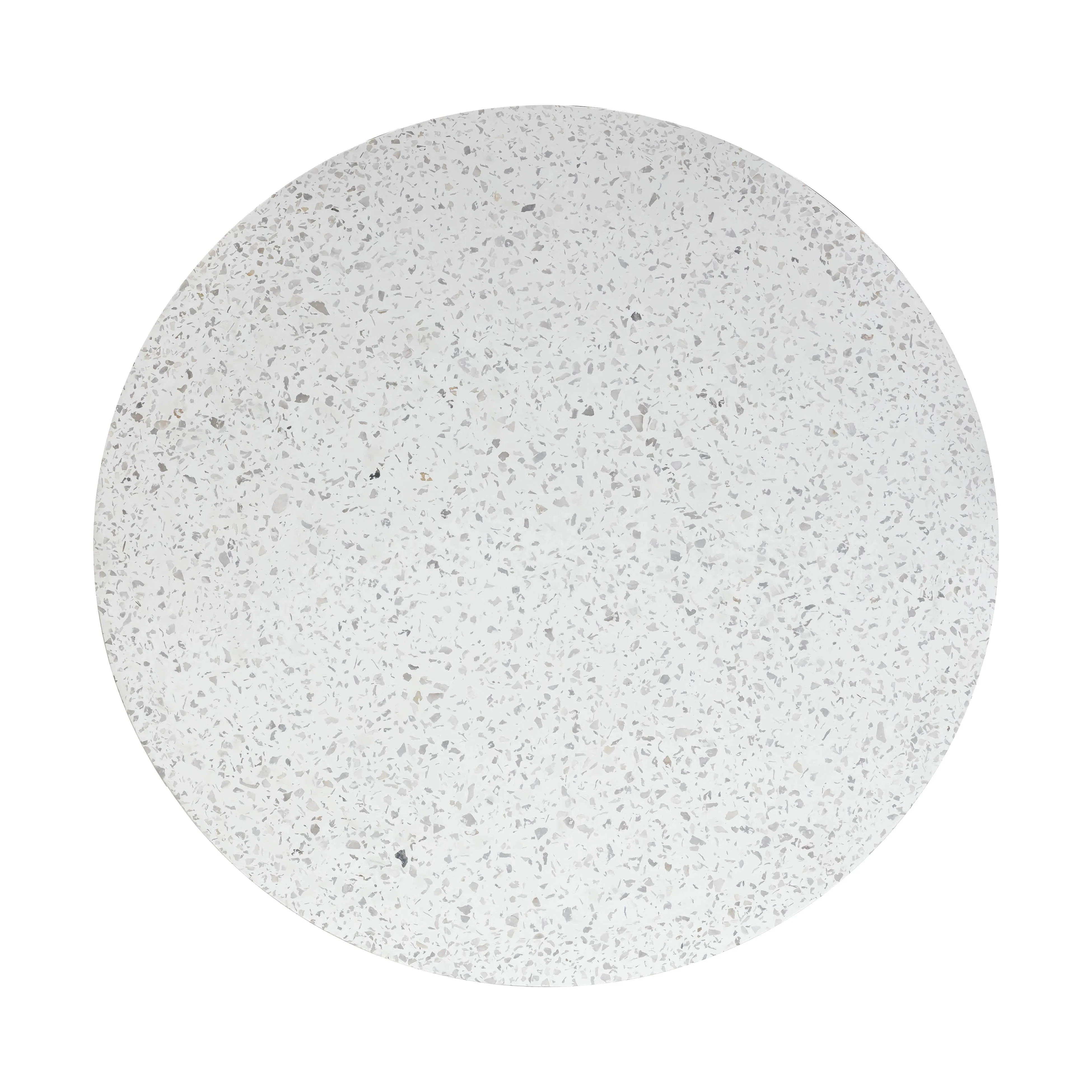 Parcino 47" Faux Terrazzo Concrete Indoor/Outdoor Round Dining Table - Image 4