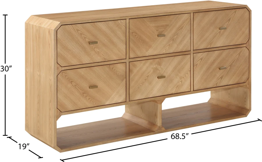 Parker Ash Wood Dresser - Image 7