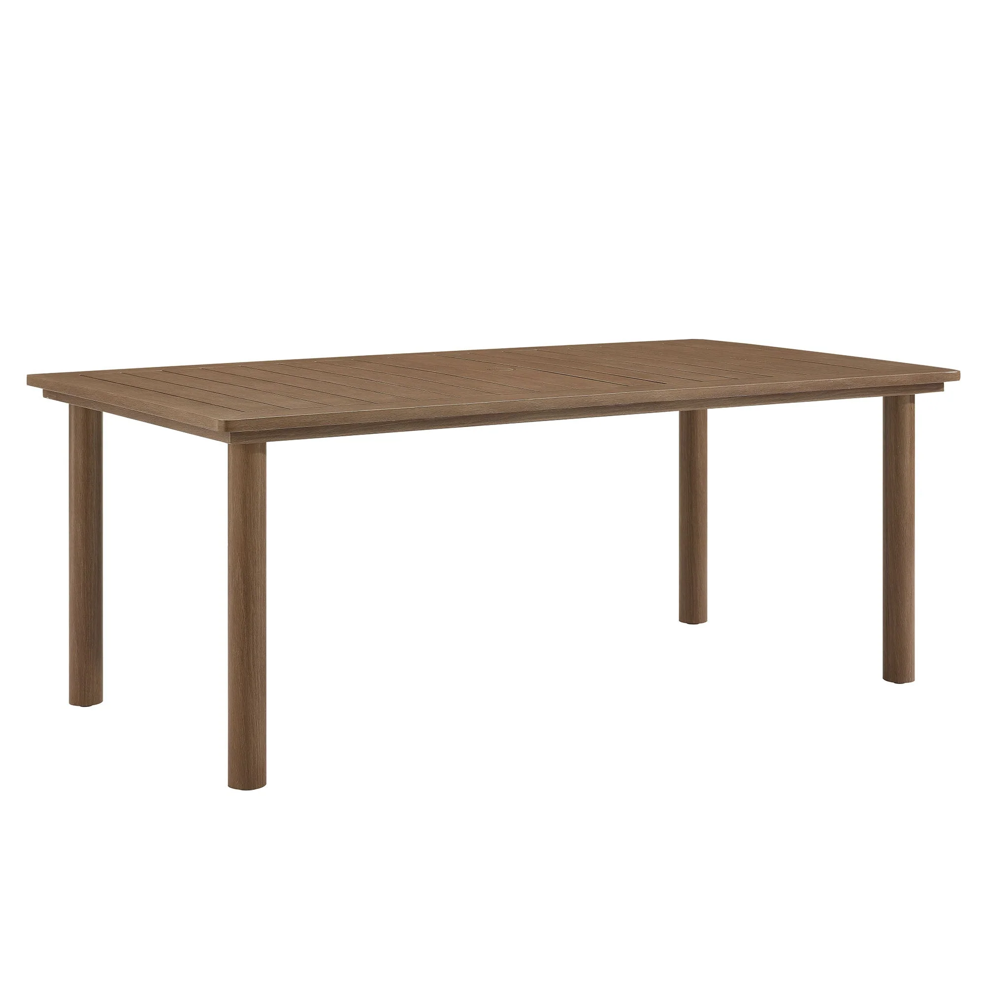 Parkland 7-Piece Rectangular Outdoor Patio Rattan and Aluminum Dining Table and Chairs Set - Image 25