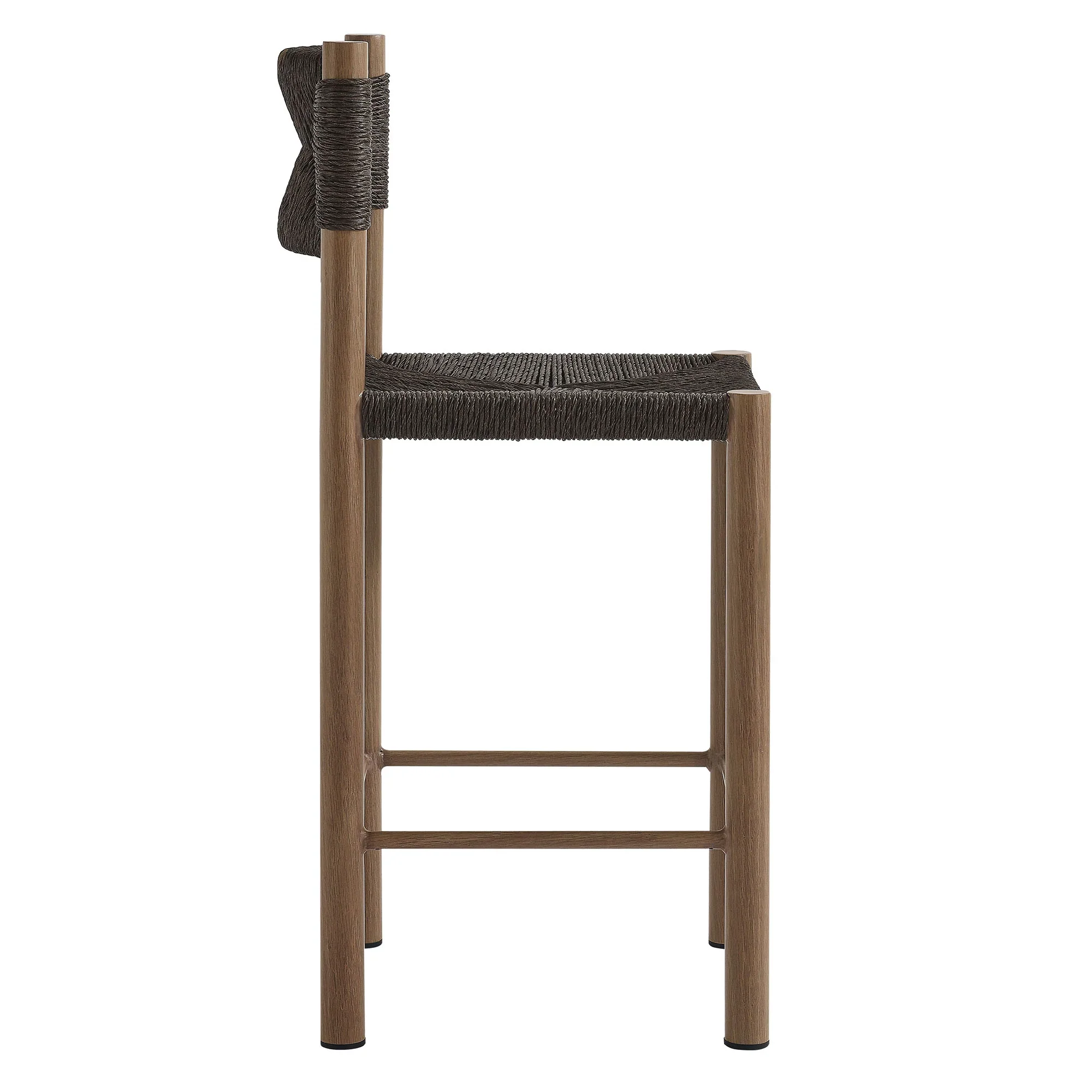 Parkland Outdoor Patio Rattan and Aluminum Counter Stools Set of 2 - Image 16