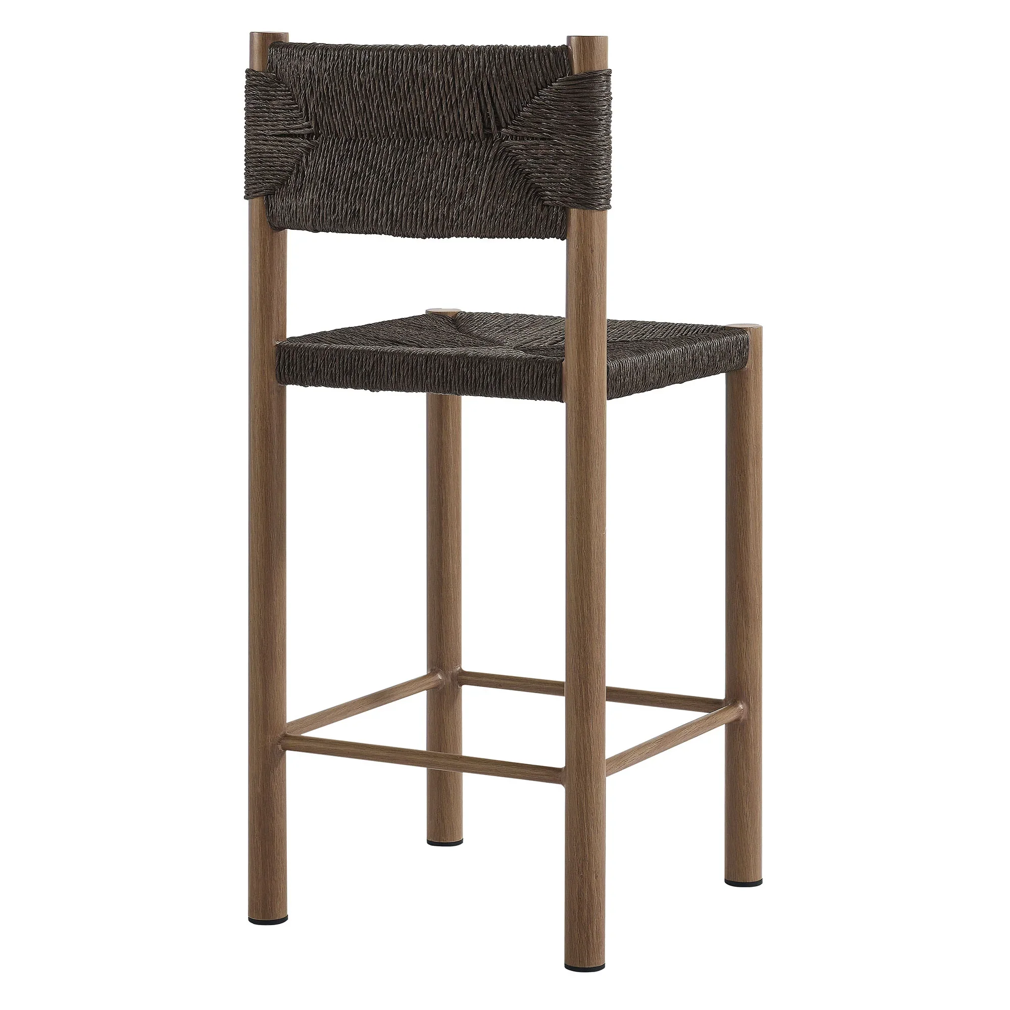 Parkland Outdoor Patio Rattan and Aluminum Counter Stools Set of 2 - Image 17