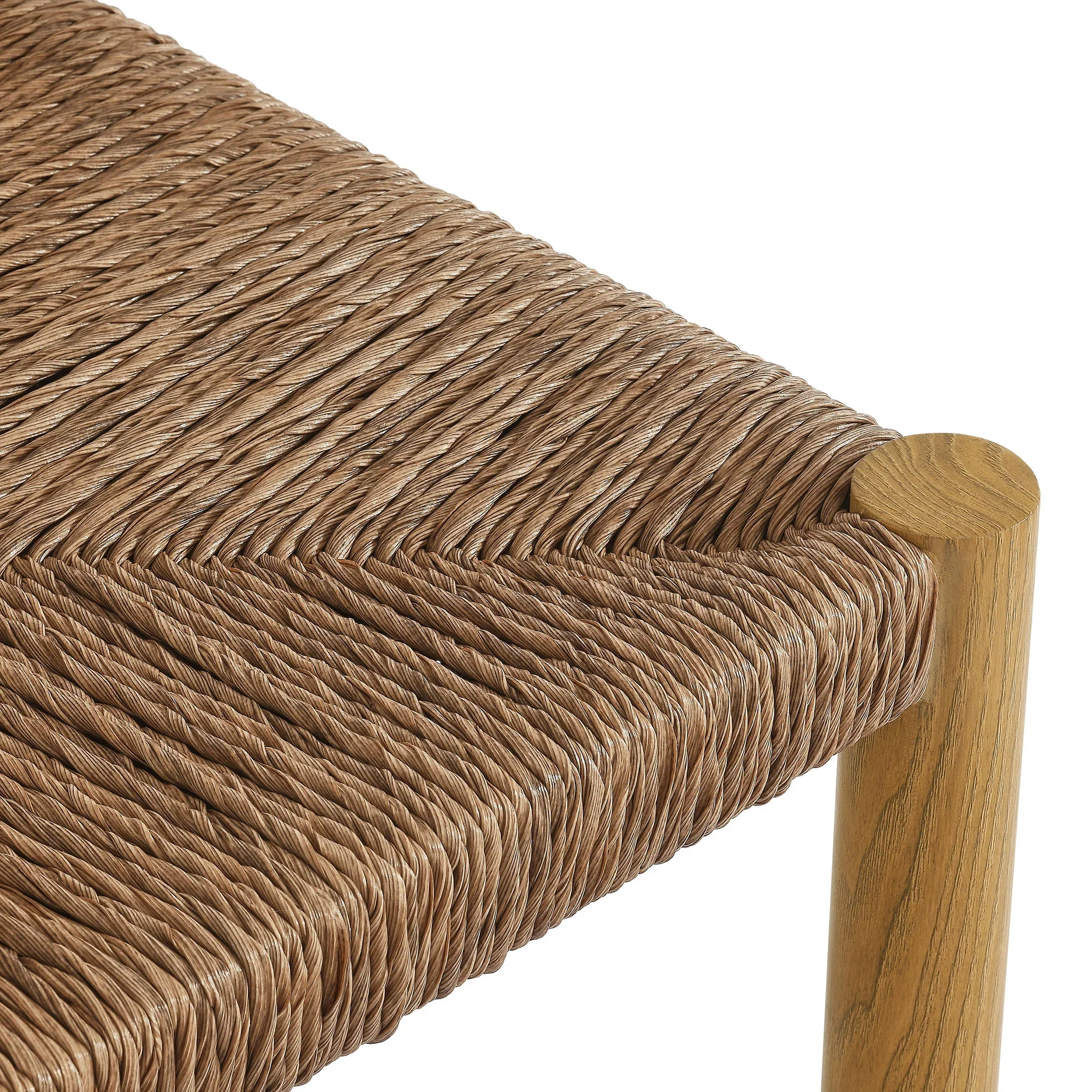 Parkland Outdoor Patio Rattan and Aluminum Counter Stools Set of 2 - Image 8