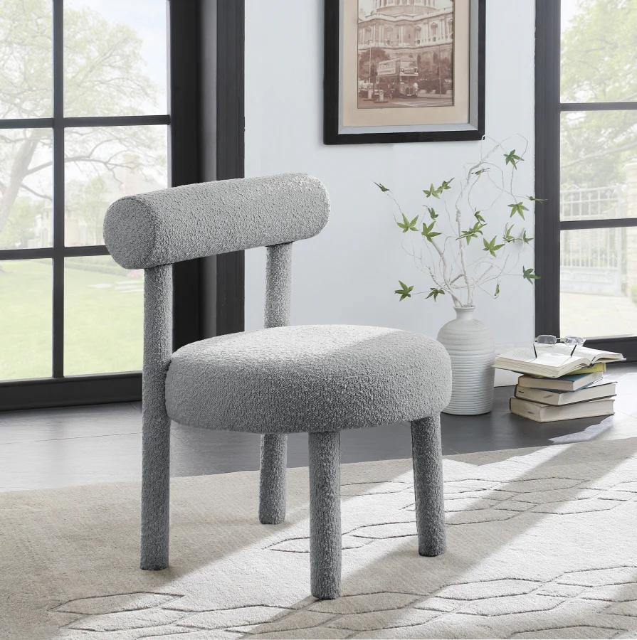 Parlor Boucle Fabric Upholstered Accent Chair - Image 11