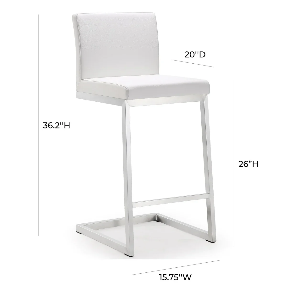 Parma Performance Vegan Leather Counter Stool - Set of 2 - Image 17