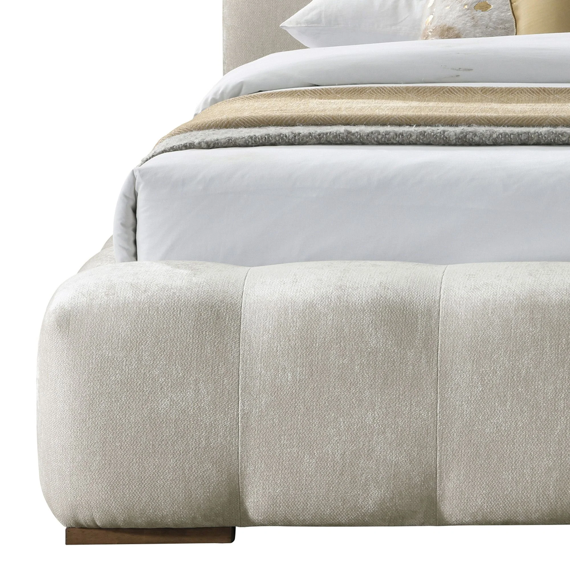 Pasha 60" Queen Platform Bed in Beige Pearl - Image 6