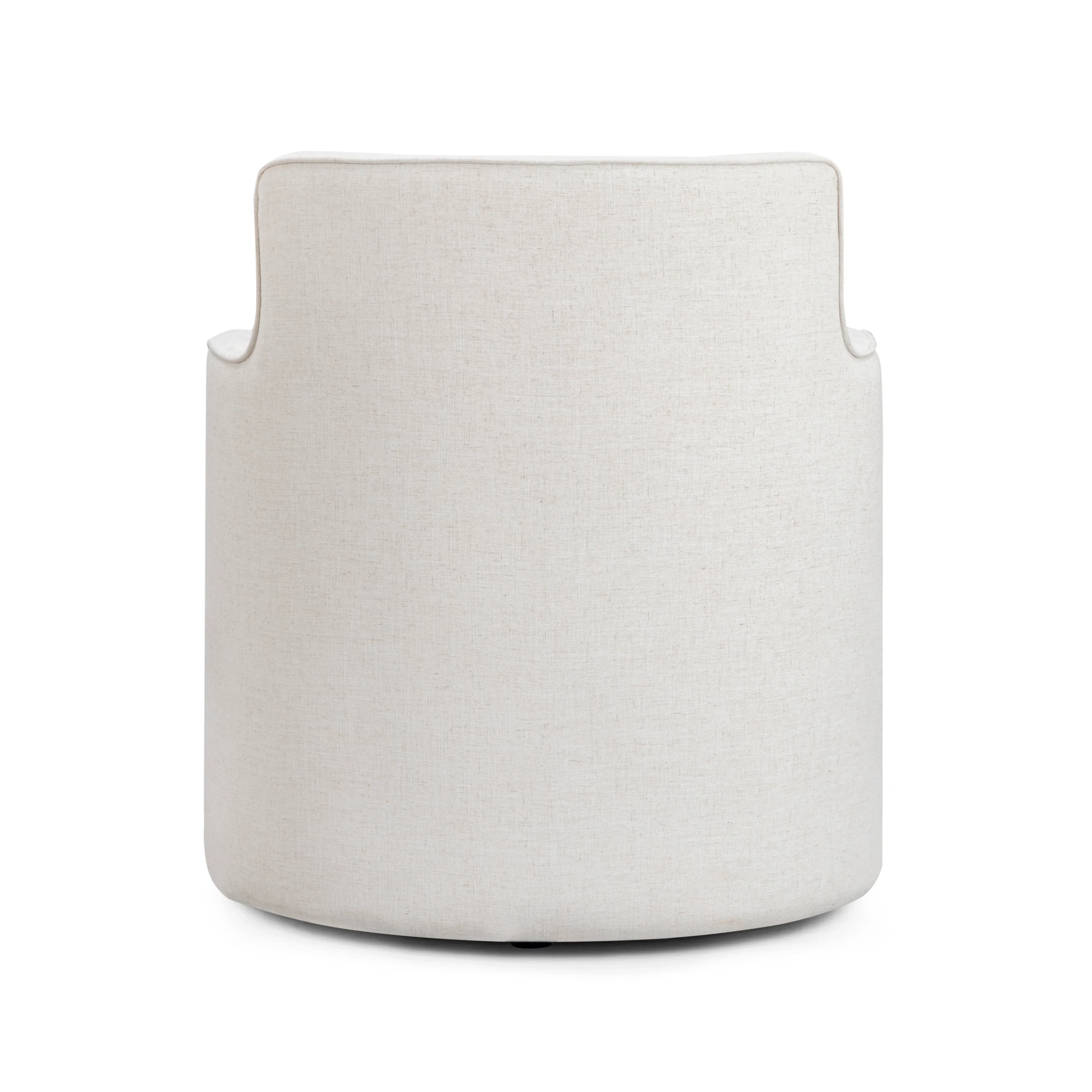 Passe Cream Upcycled Performance Linen Swivel Chair - Image 6