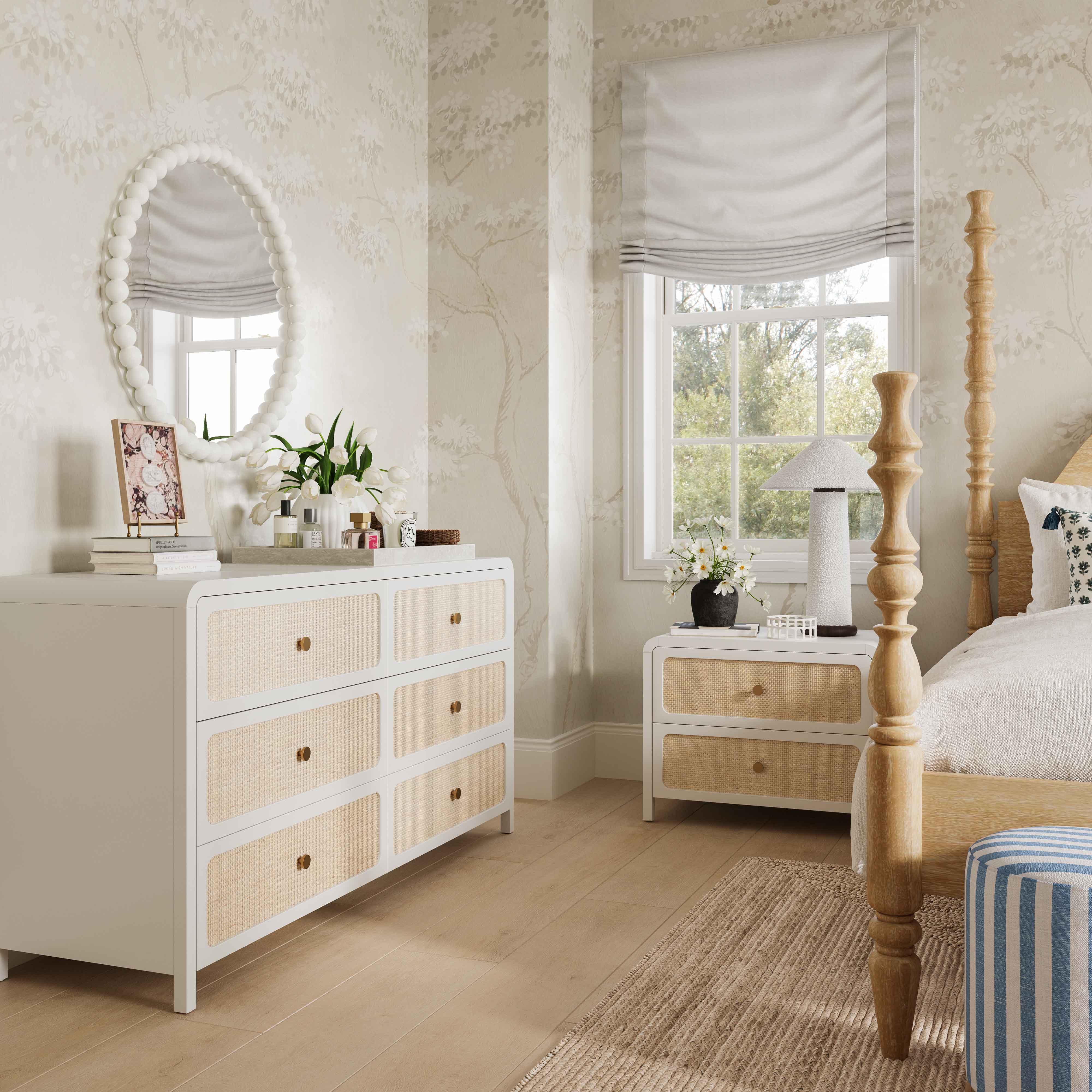 Patty 28" Rattan 2 Drawer Nightstand - Image 2