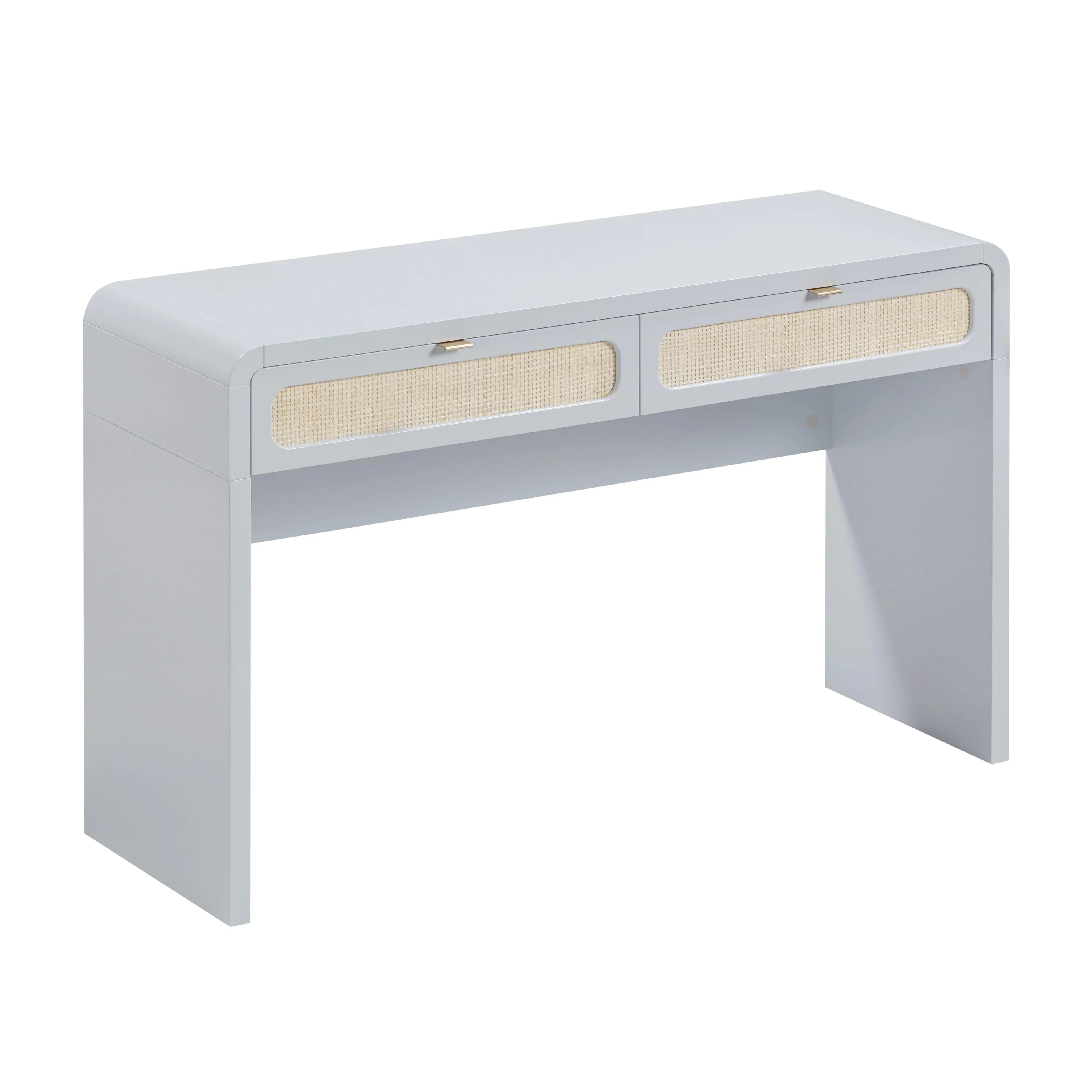 Patty 48" Rattan 2-Drawer Console Desk - Image 13