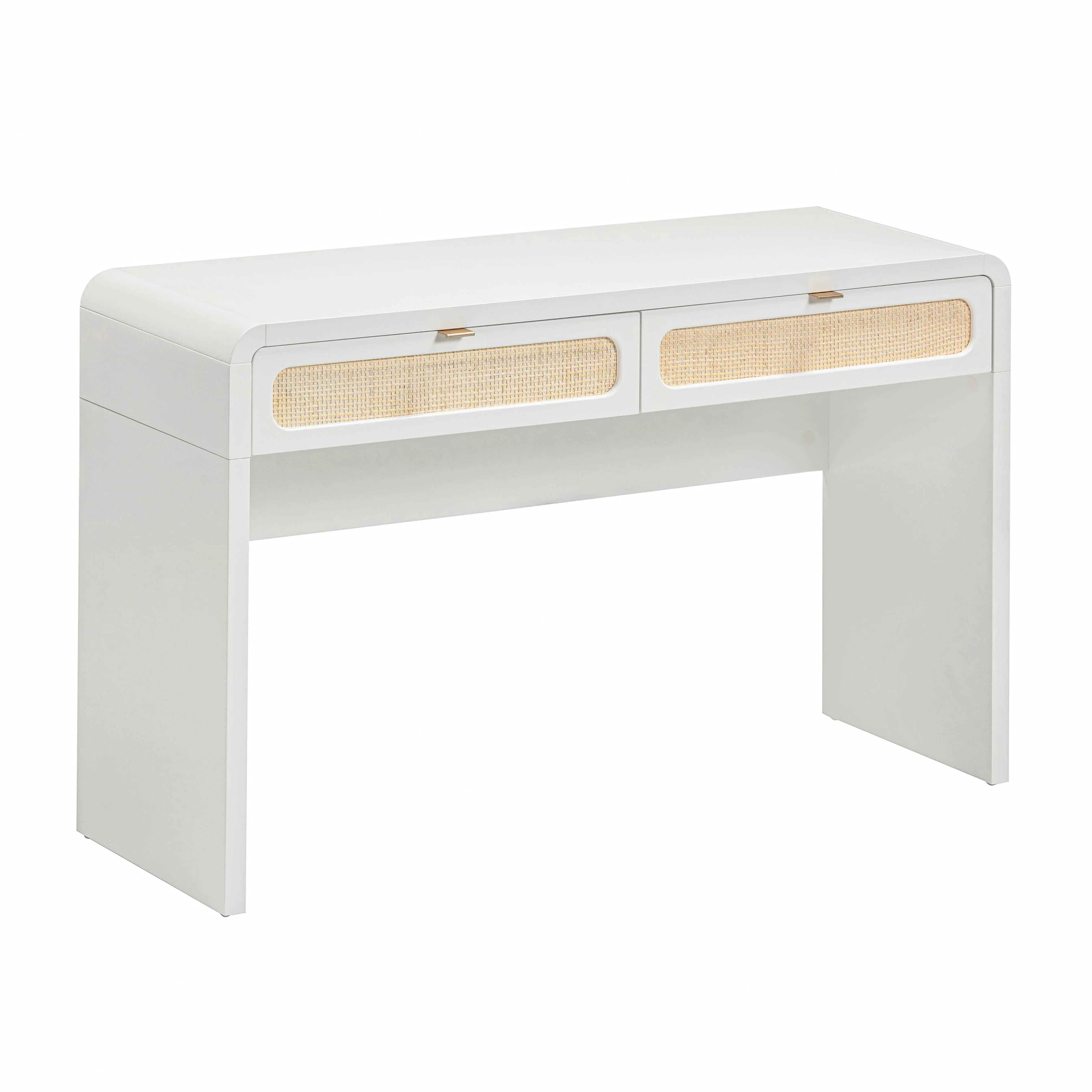 Patty 48" Rattan 2-Drawer Console Desk - Image 3