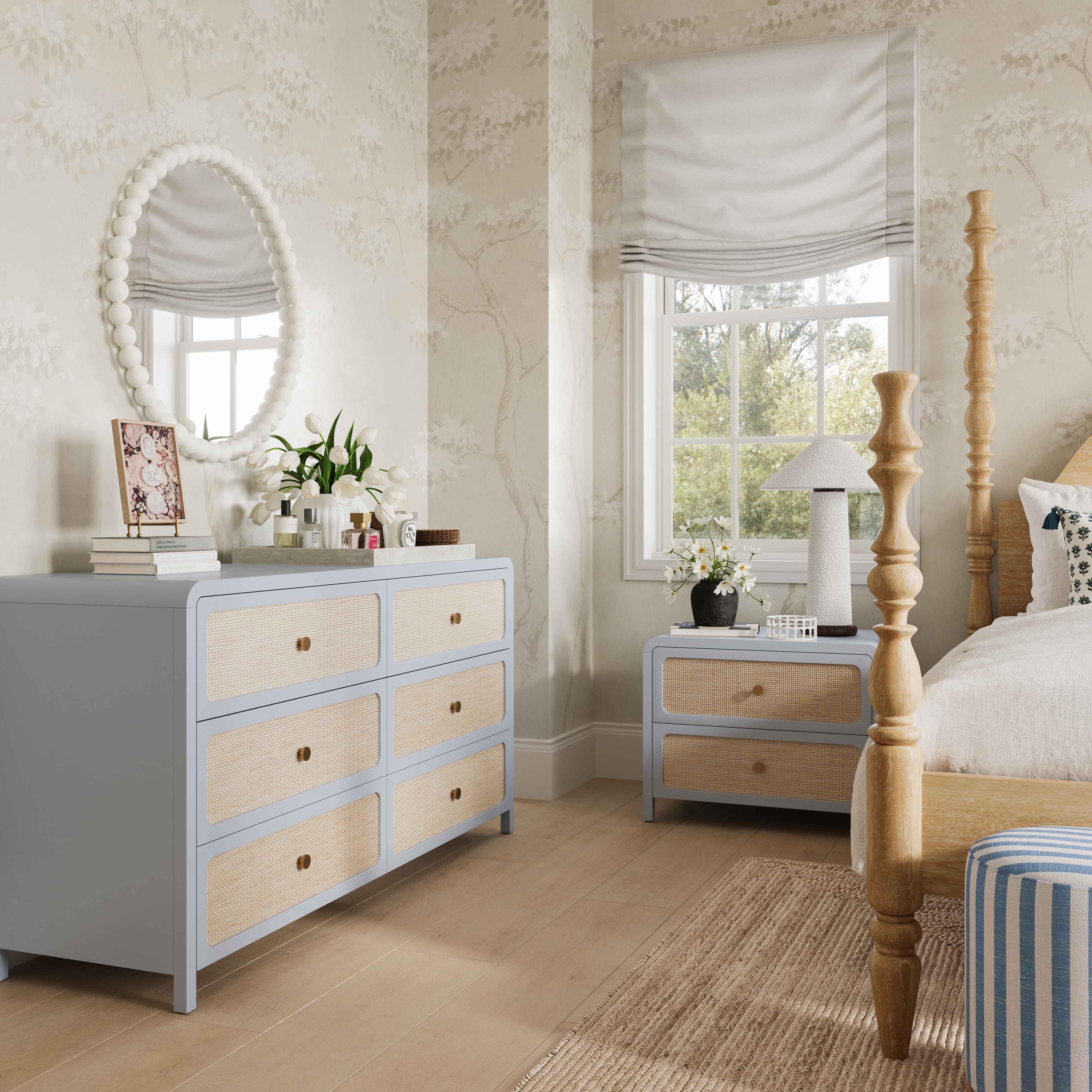 Patty 62" Rattan 6 Drawer Dresser - Image 10