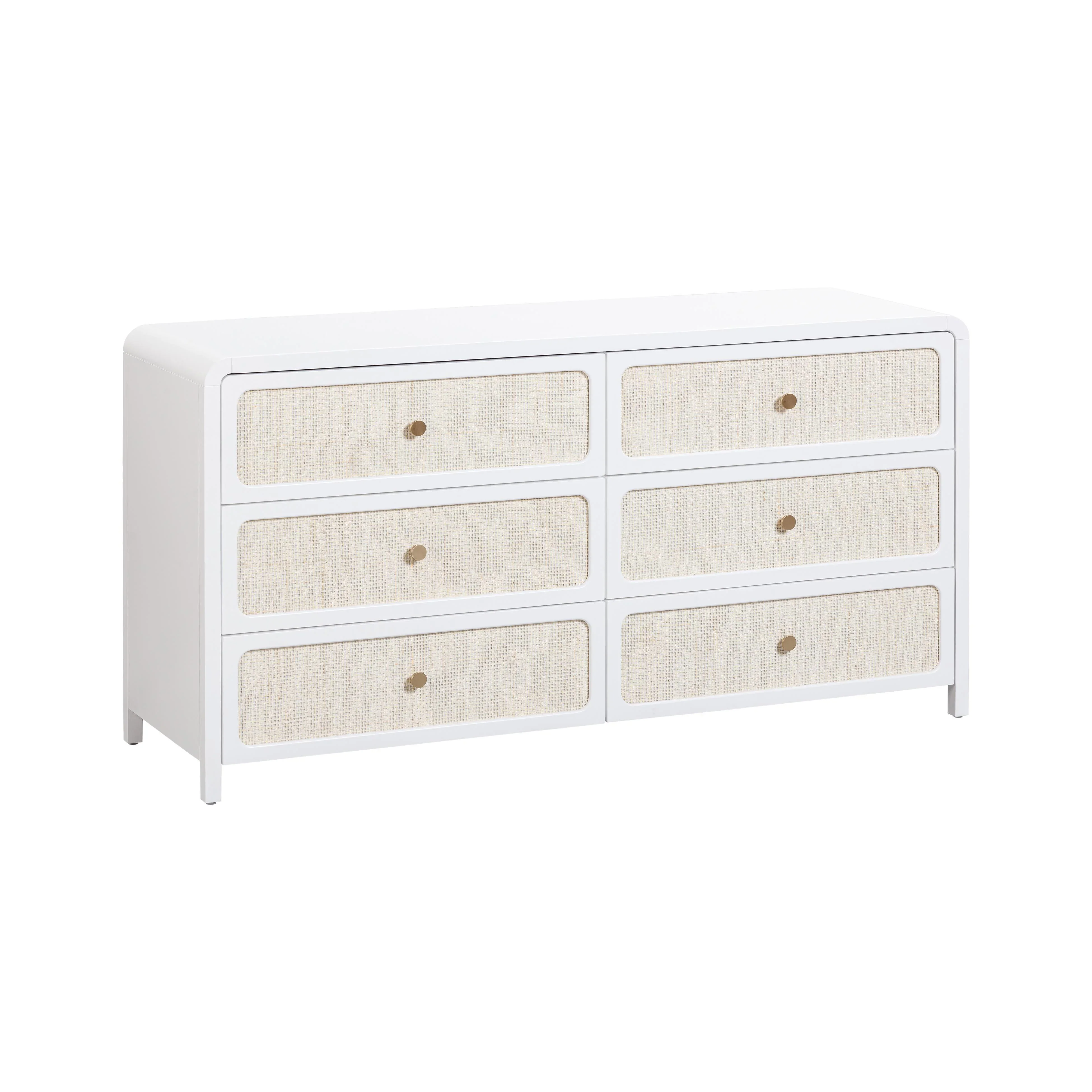 Patty 62" Rattan 6 Drawer Dresser - Image 3