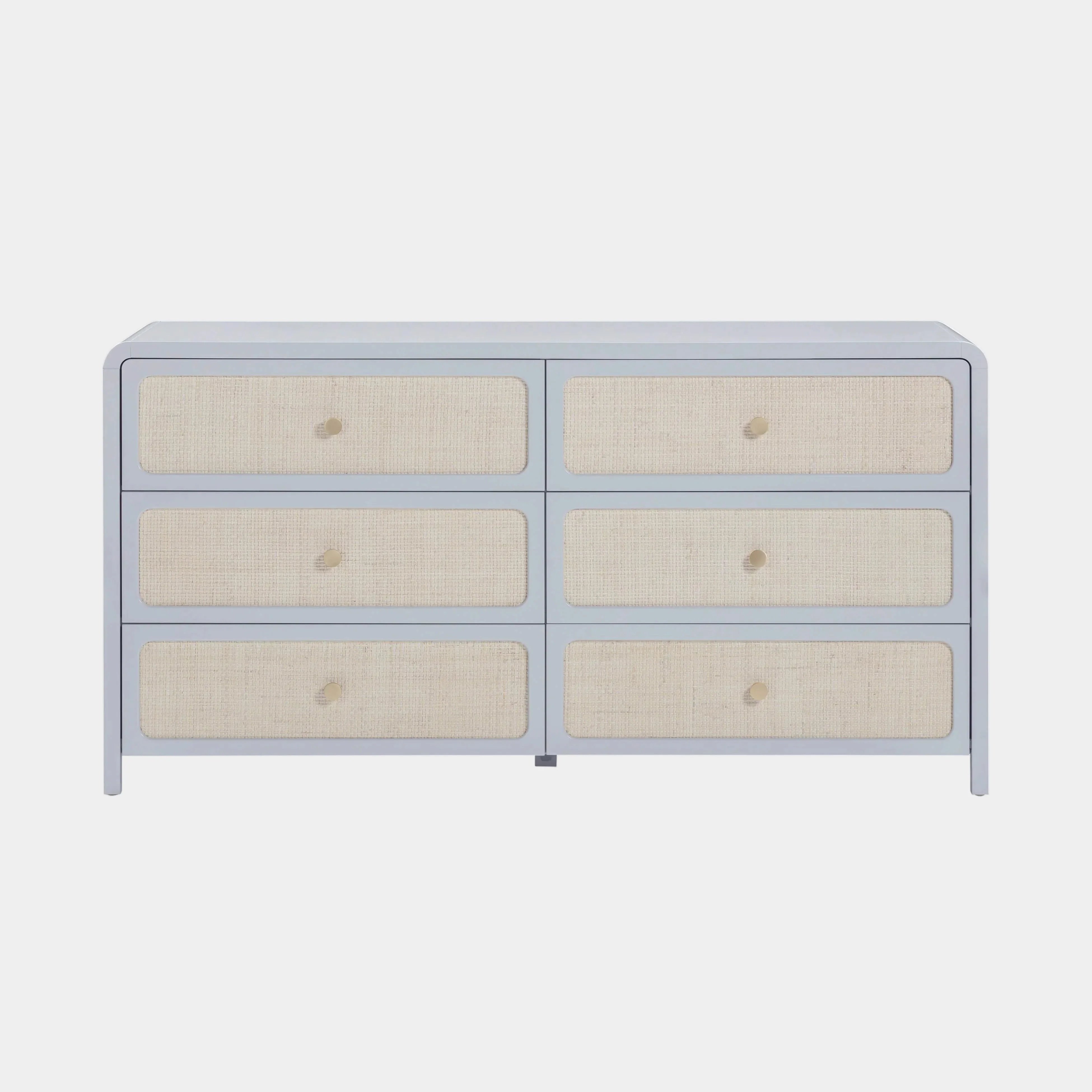 Patty 62" Rattan 6 Drawer Dresser - Image 9