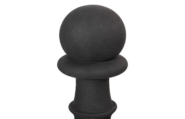 Pawn Chess Sculpture, Cast Stone Black - Image 2