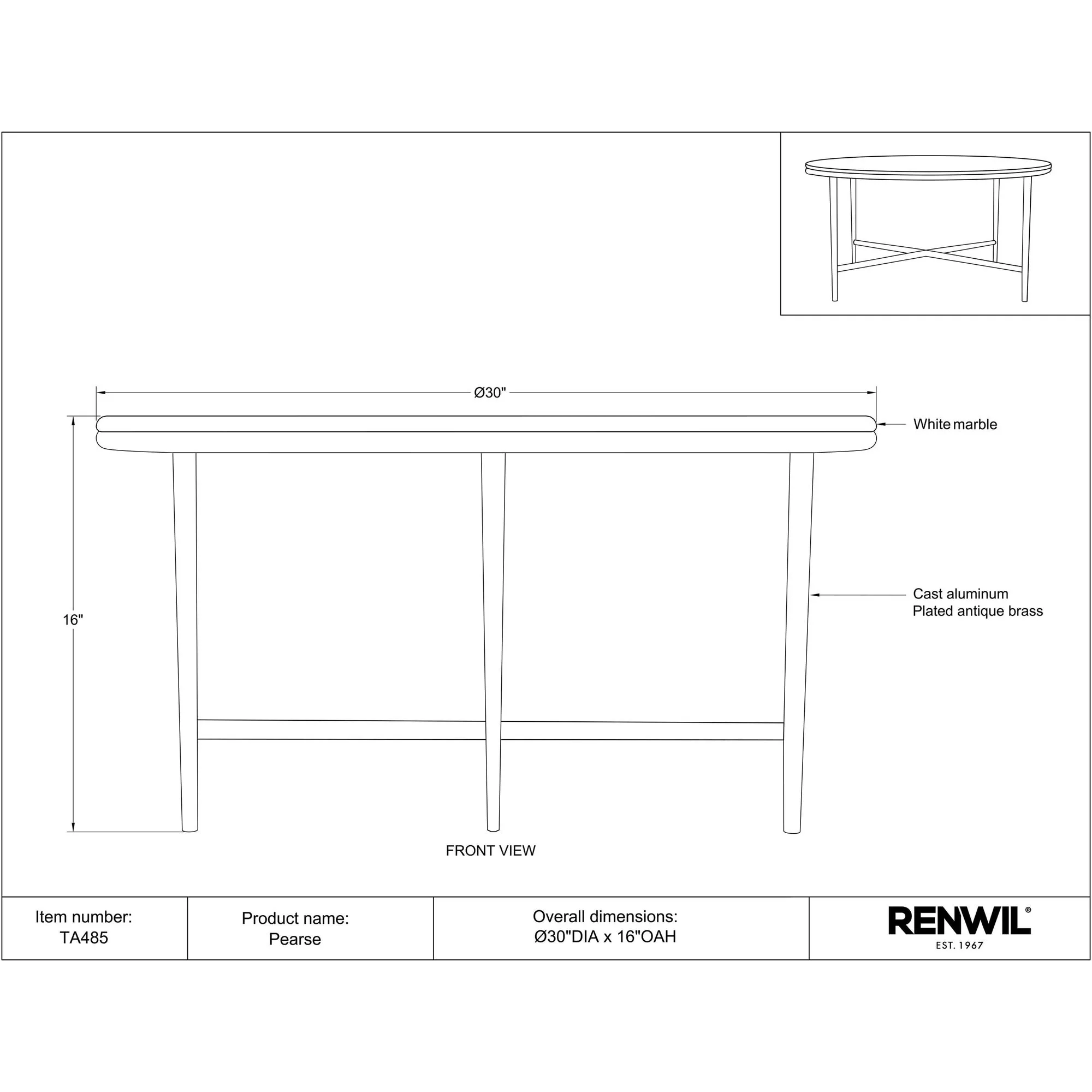 Pearse Coffee table - Image 6