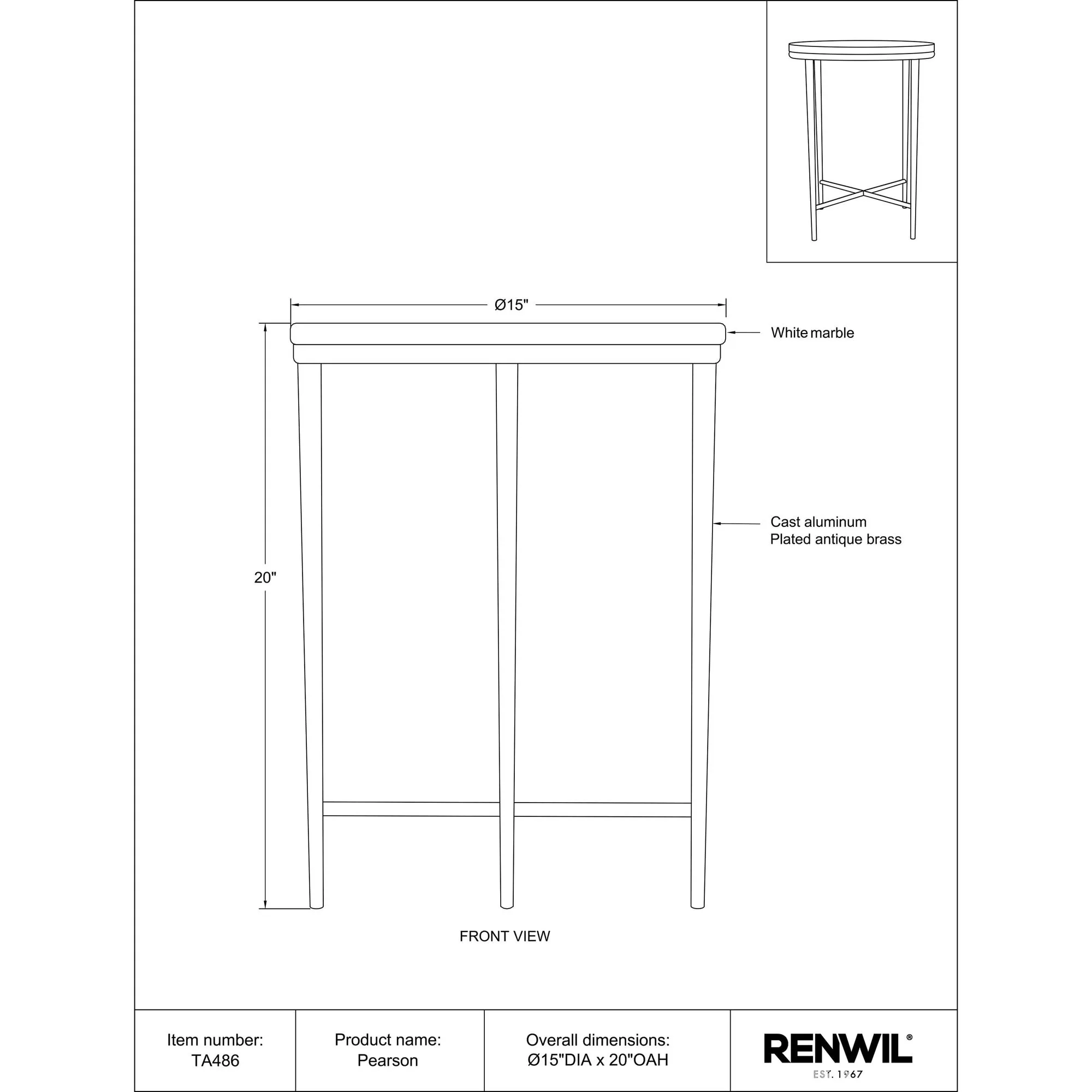 Pearson Side & End Table - Image 6