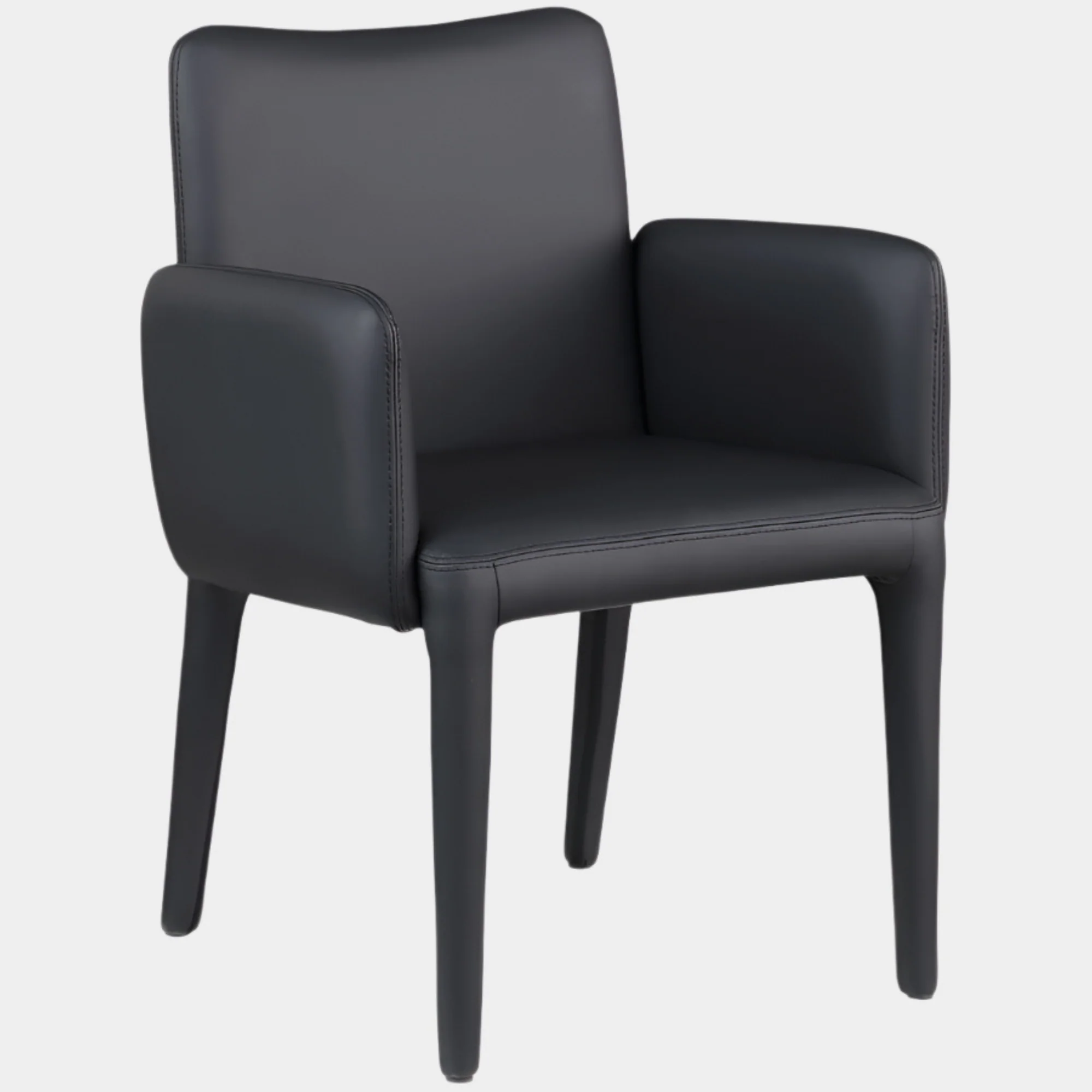 Pelle Vegan Leather Upholstered Dining Chair / Accent Chair