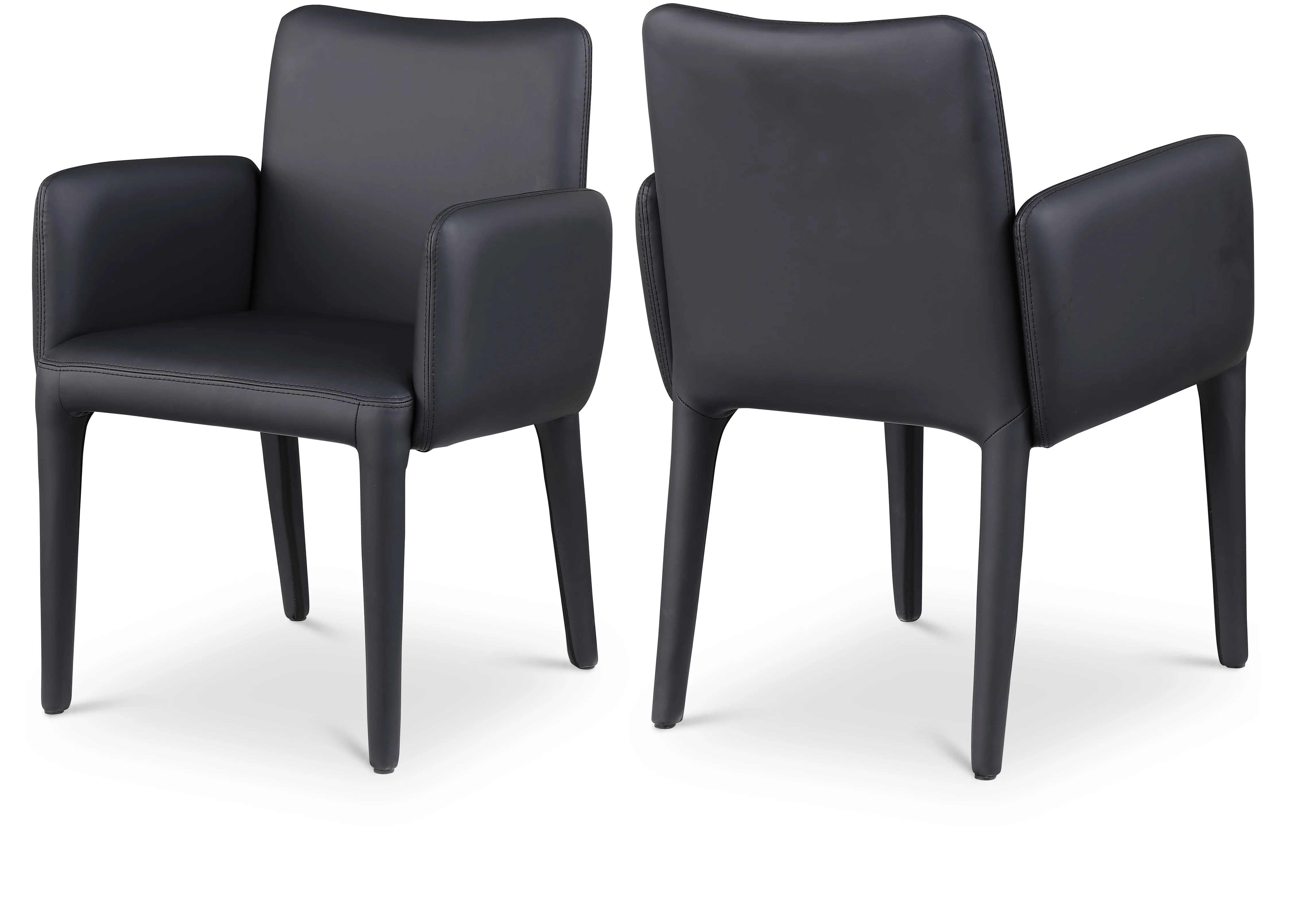 Pelle Vegan Leather Upholstered Dining Chair / Accent Chair - Image 2