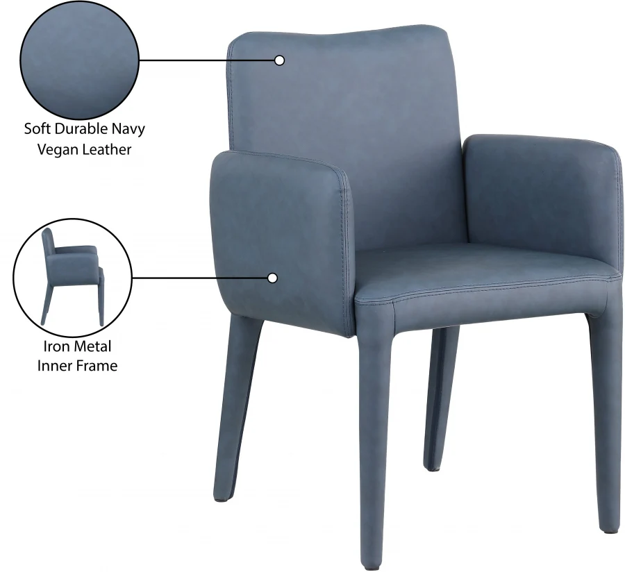Pelle Vegan Leather Upholstered Dining Chair / Accent Chair - Image 28