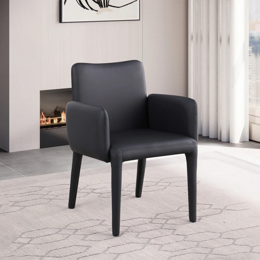 Pelle Vegan Leather Upholstered Dining Chair / Accent Chair - Image 3
