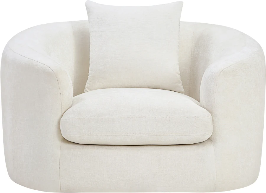 Penelope Chenille Fabric Upholstered Accent Chair - Image 30