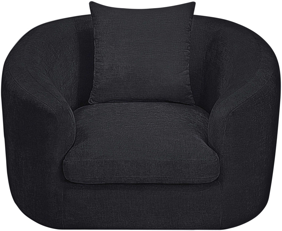 Penelope Chenille Fabric Upholstered Accent Chair - Image 6