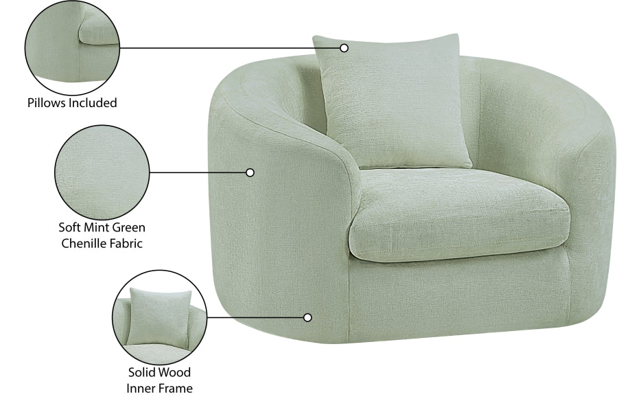 Penelope Chenille Fabric Upholstered Accent Chair - Image 97