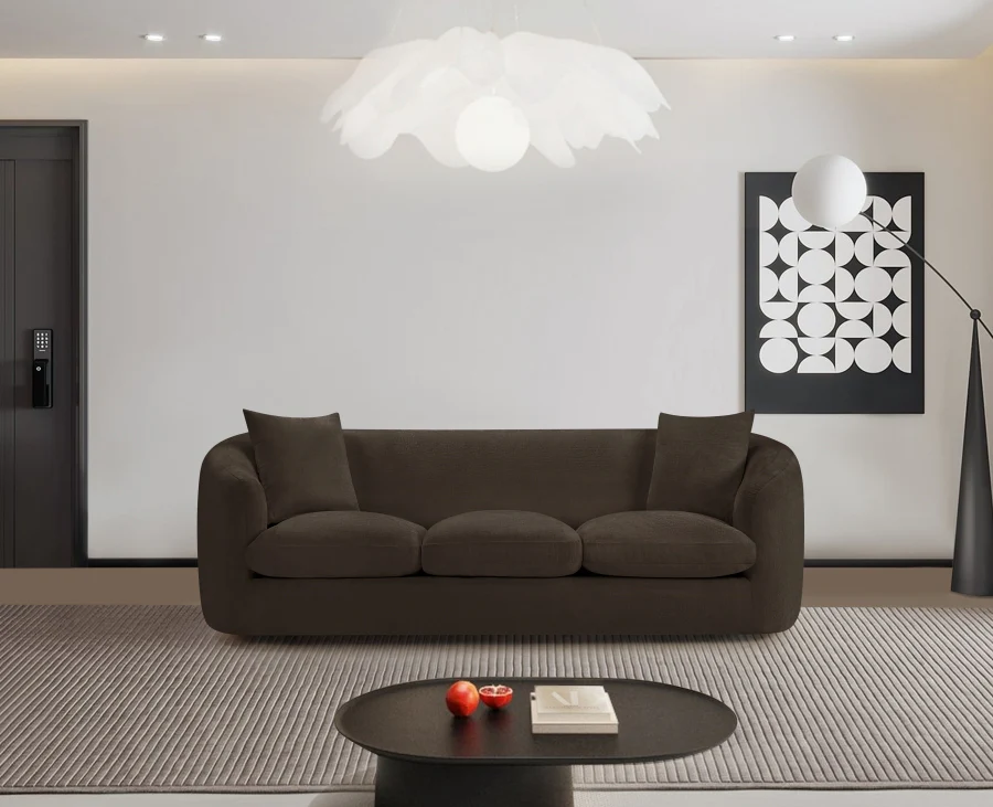 Penelope Chenille Fabric Upholstered Sofa - Image 111