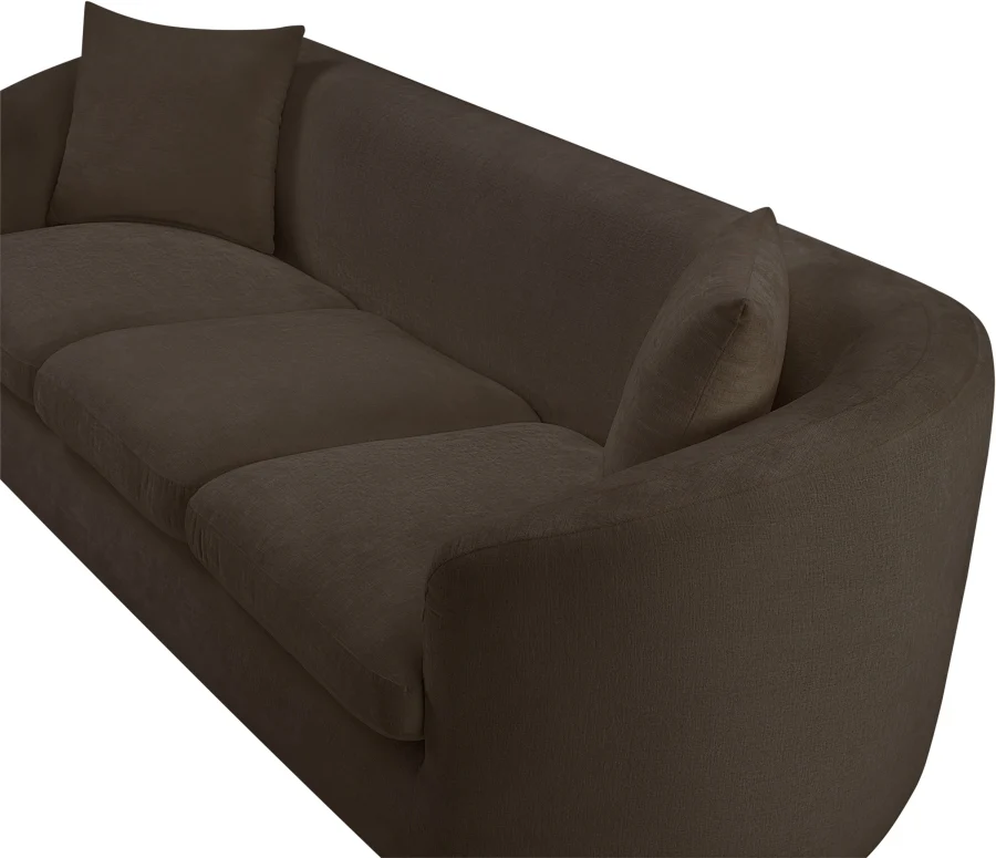Penelope Chenille Fabric Upholstered Sofa - Image 118