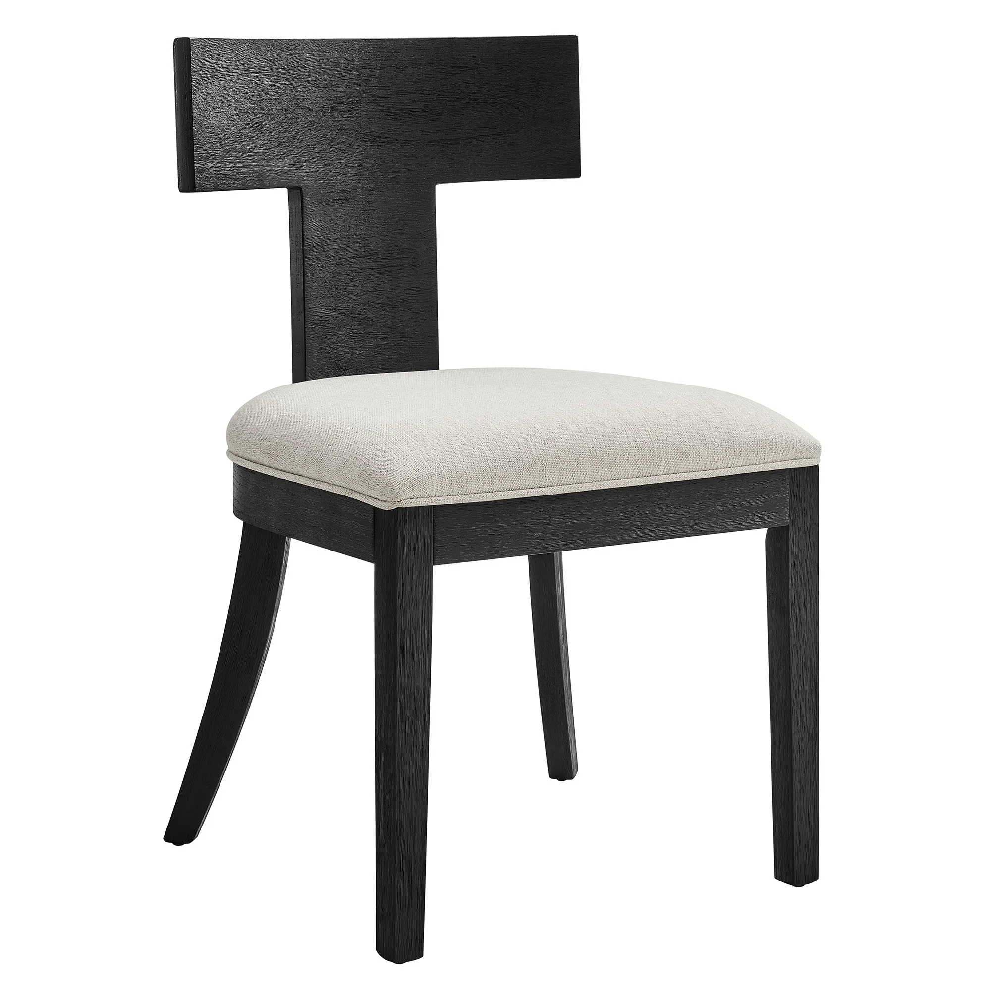 Peregrine Wood and Fabric Upholstered Dining Chairs Set of 2 - Image 14