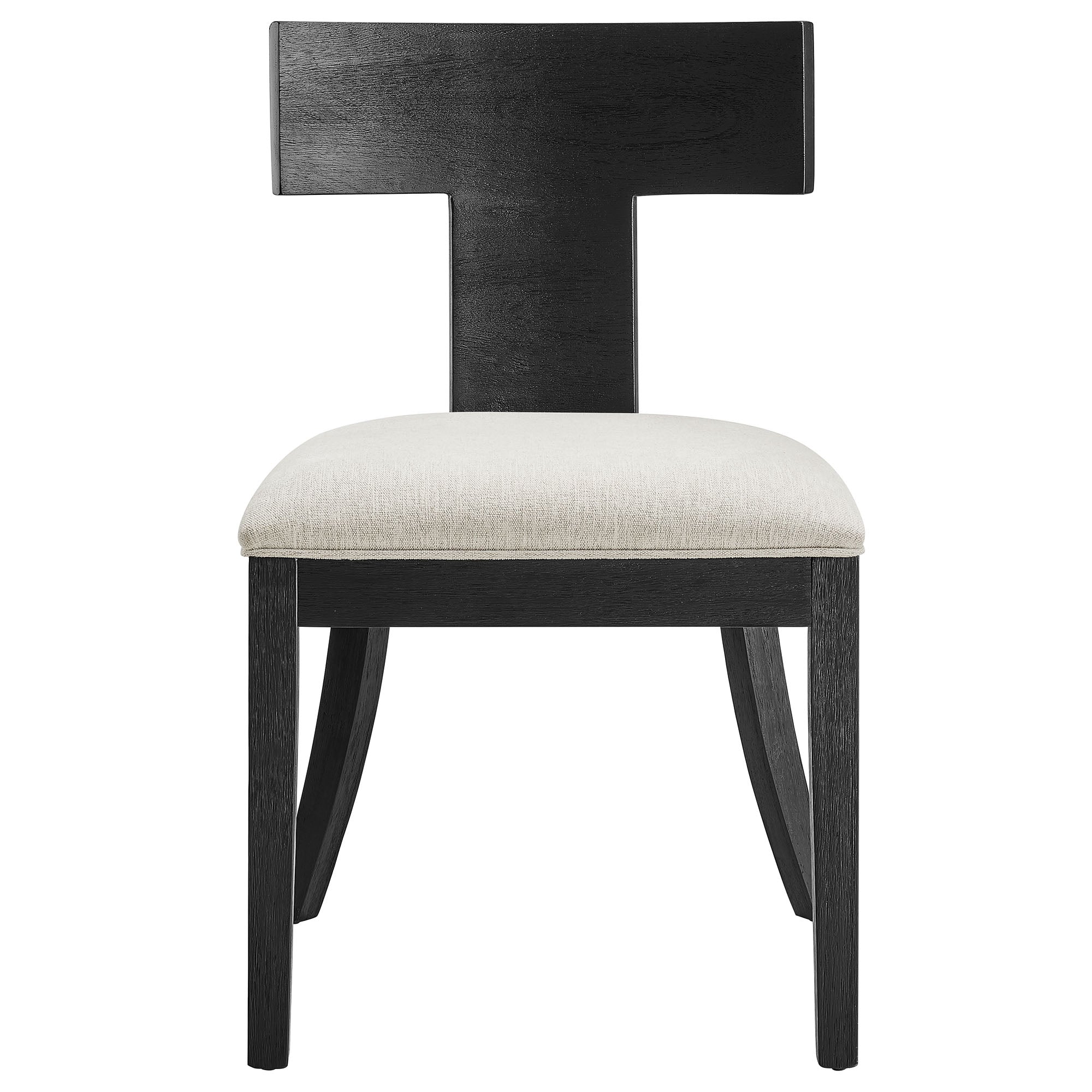 Peregrine Wood and Fabric Upholstered Dining Chairs Set of 2 - Image 15