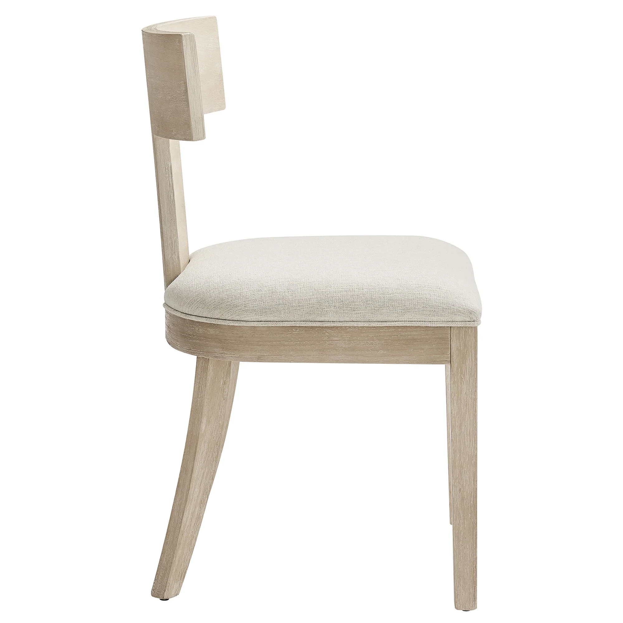 Peregrine Wood and Fabric Upholstered Dining Chairs Set of 2 - Image 6