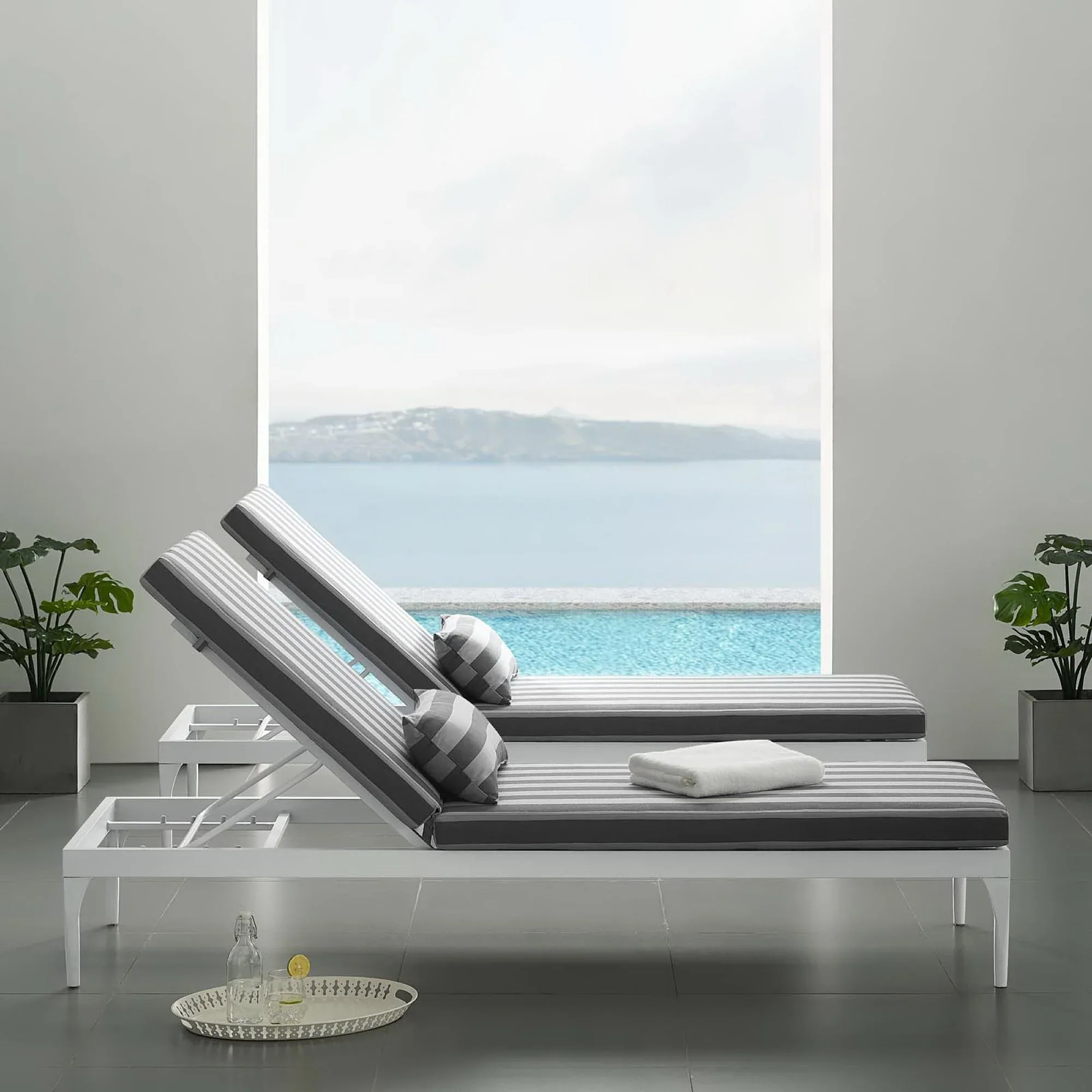 Perspective Cushion Outdoor Patio Chaise Lounge Chair - Image 30