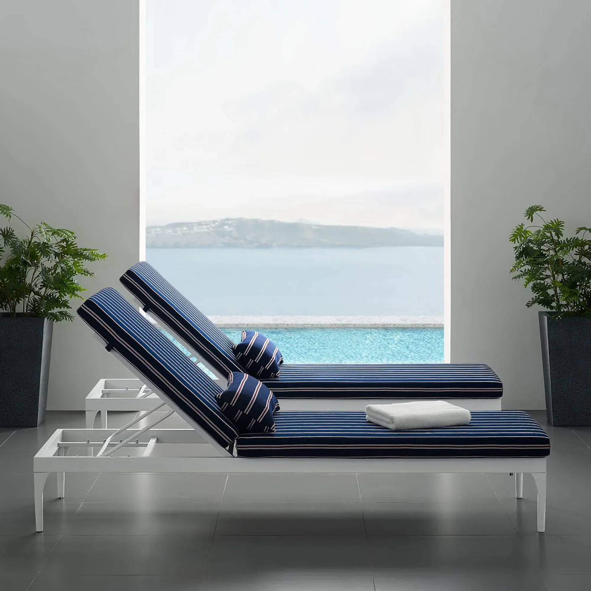 Perspective Cushion Outdoor Patio Chaise Lounge Chair - Image 37