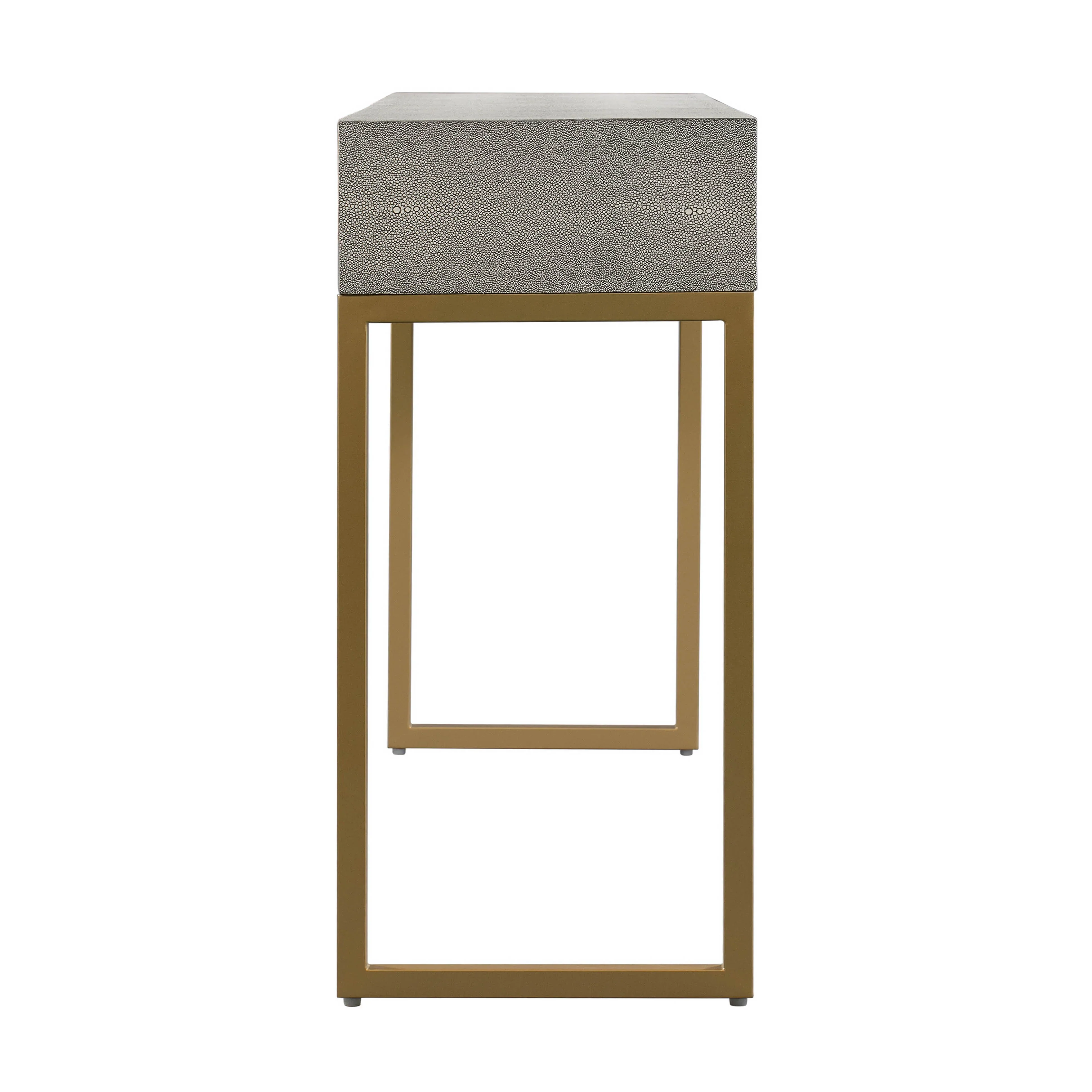 Pesce 59" Faux Shagreen 3-Drawer Console Table - Image 15