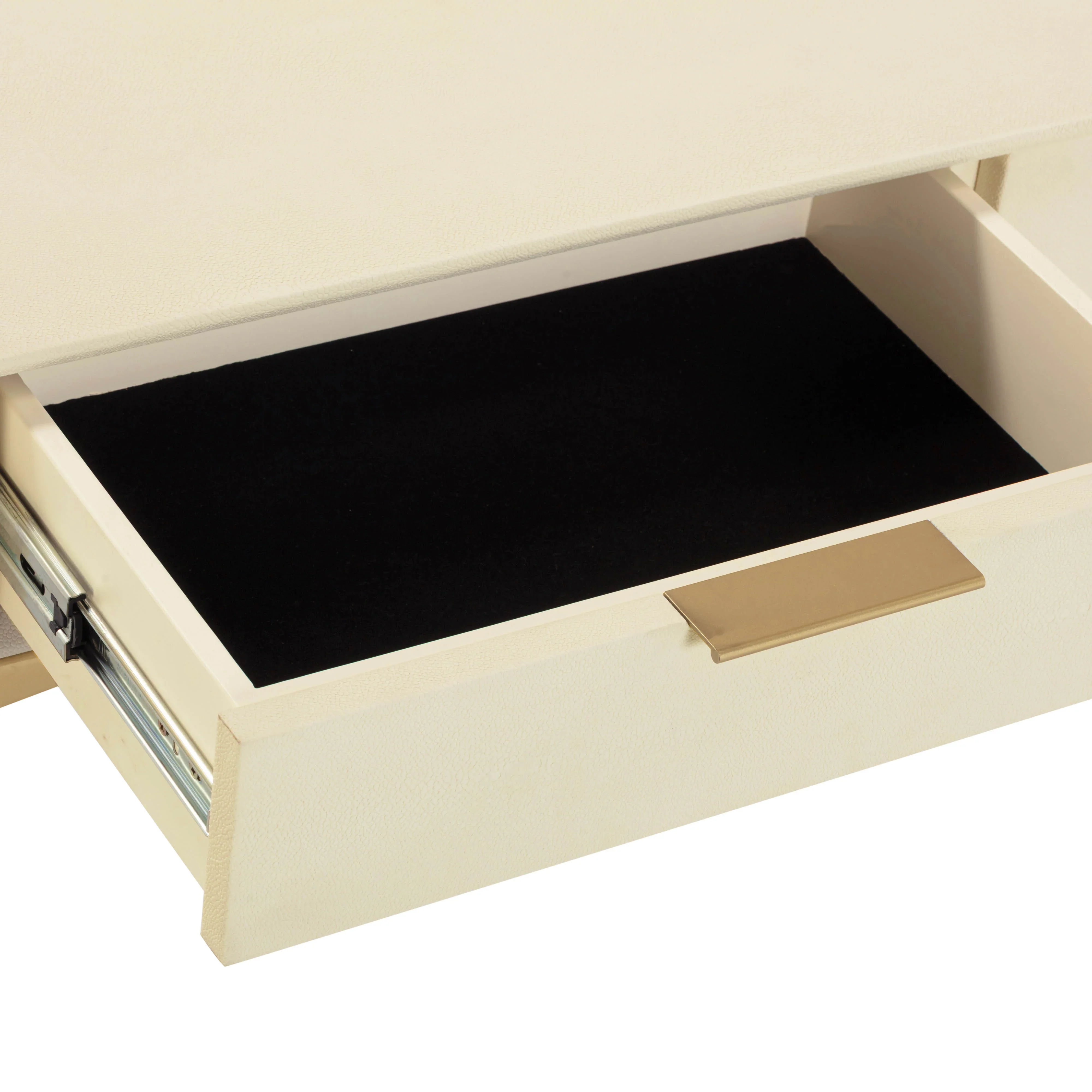 Pesce 59" Faux Shagreen 3-Drawer Console Table - Image 7