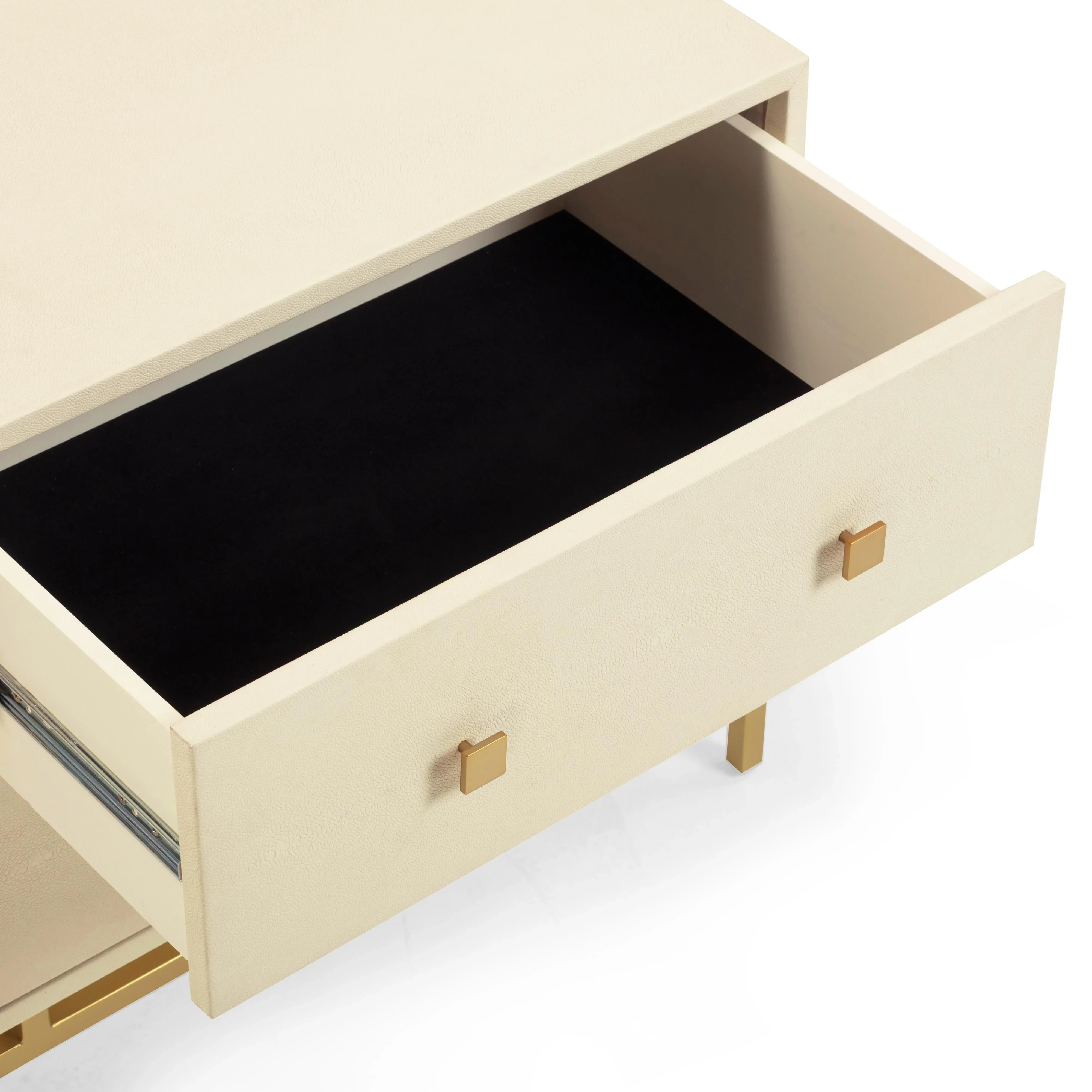 Pesce 25" Faux Shagreen 2-Drawer Nightstand - Image 6