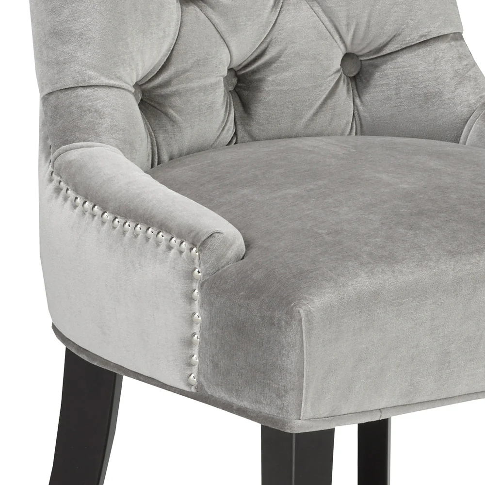 Petra Dining Chair: Grey Velvet - Image 7