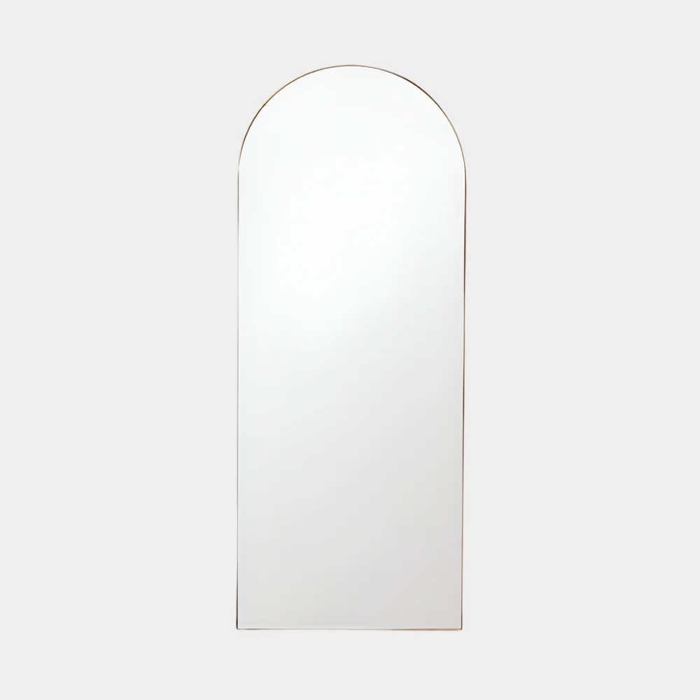 Philip Floor Mirror: Gold Frame