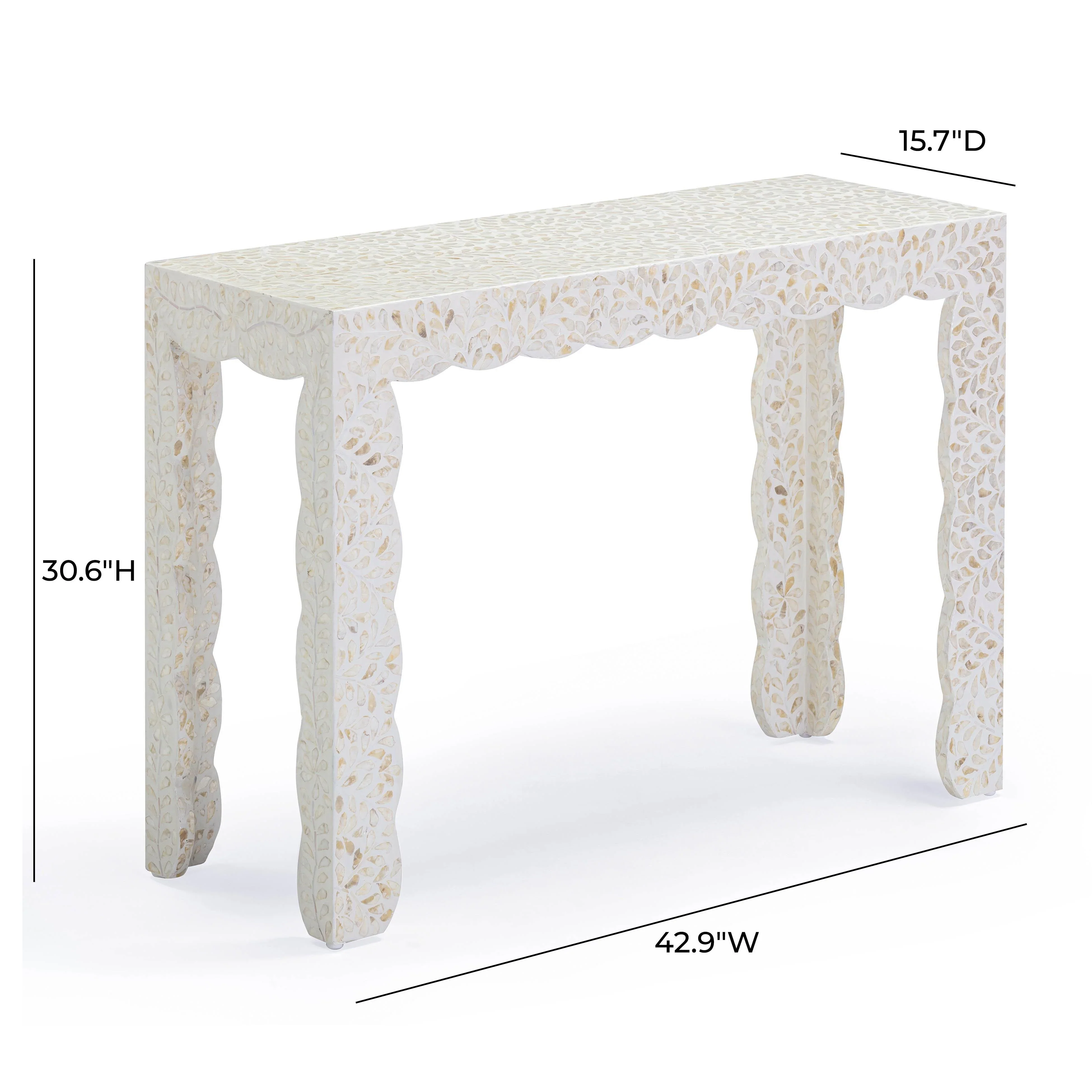Piara 43" Natural Capiz Shell Console - Image 5