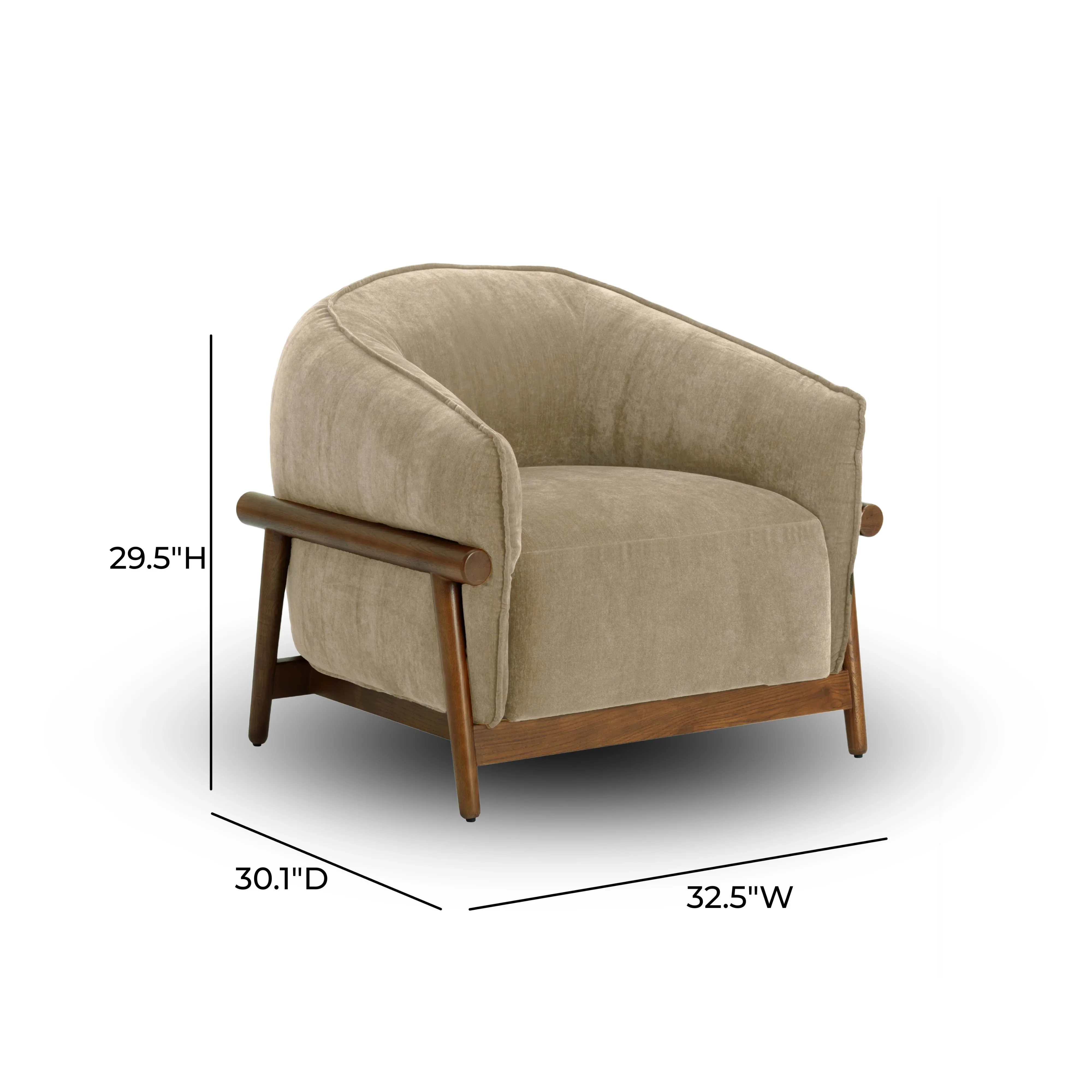 Piedmont Upcycled Contract-Grade Chenille Accent Chair - Image 14