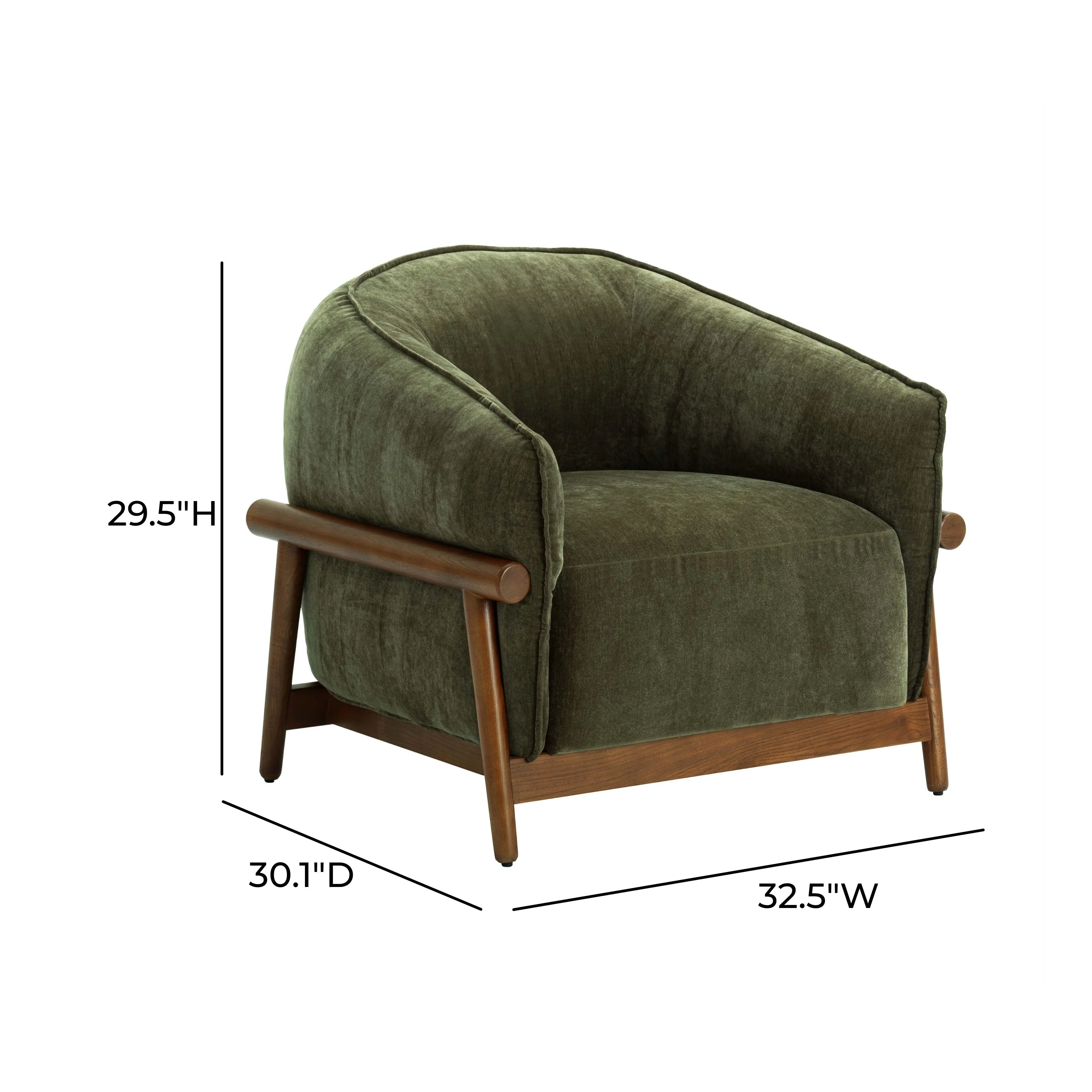 Piedmont Upcycled Contract-Grade Chenille Accent Chair - Image 7