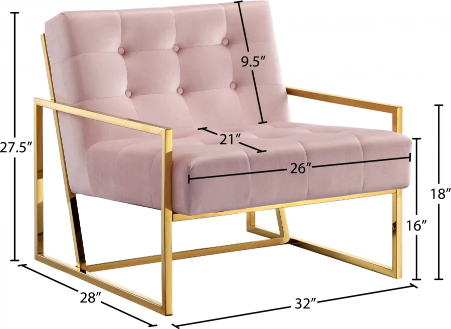 Pierre Velvet Upholstered Accent Chair - Image 13