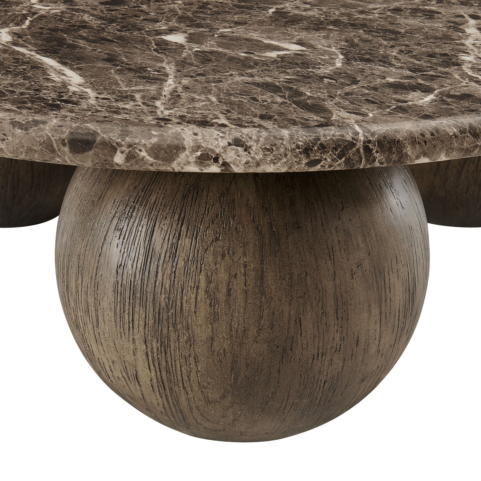 Pietra Indoor Outdoor Round Coffee Table in Dark Emperador Marble - Image 8