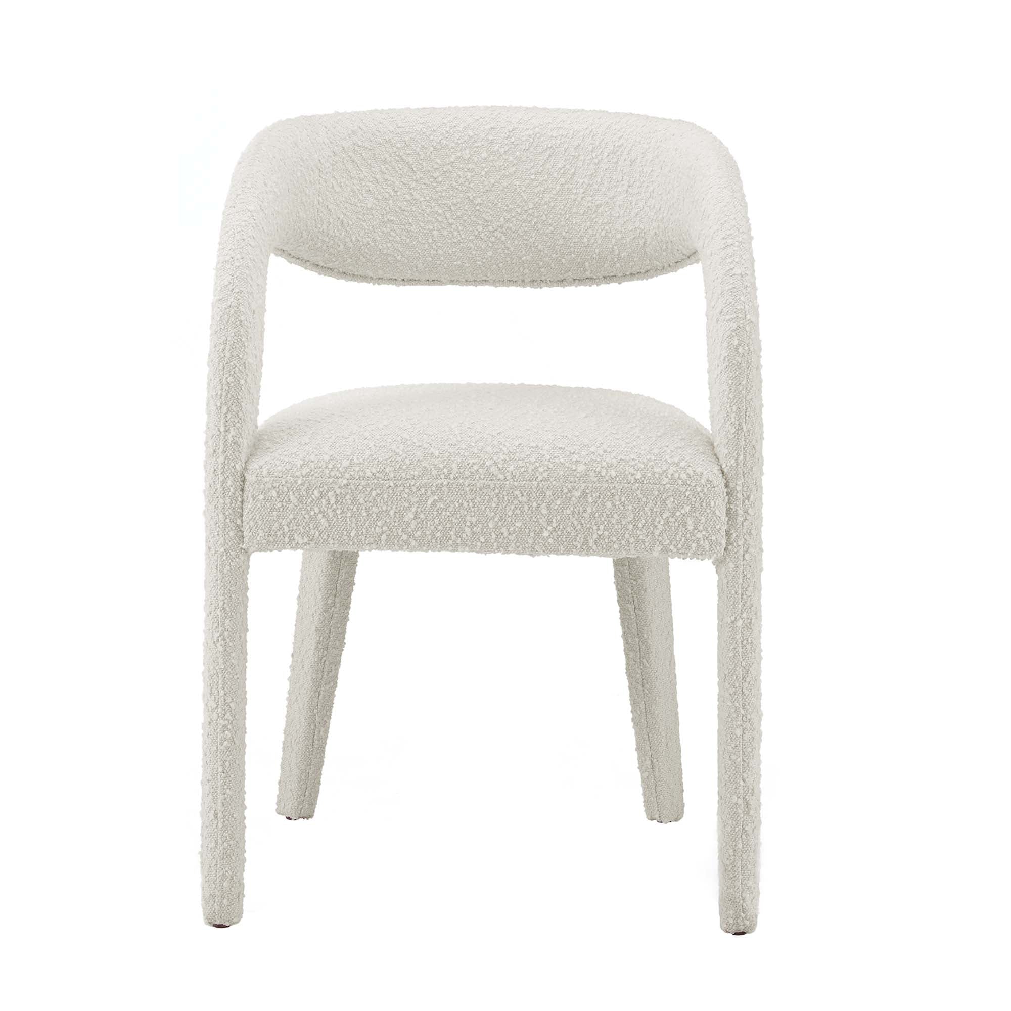 Pinnacle Boucle Upholstered Dining Chair Set of 2 - Image 14