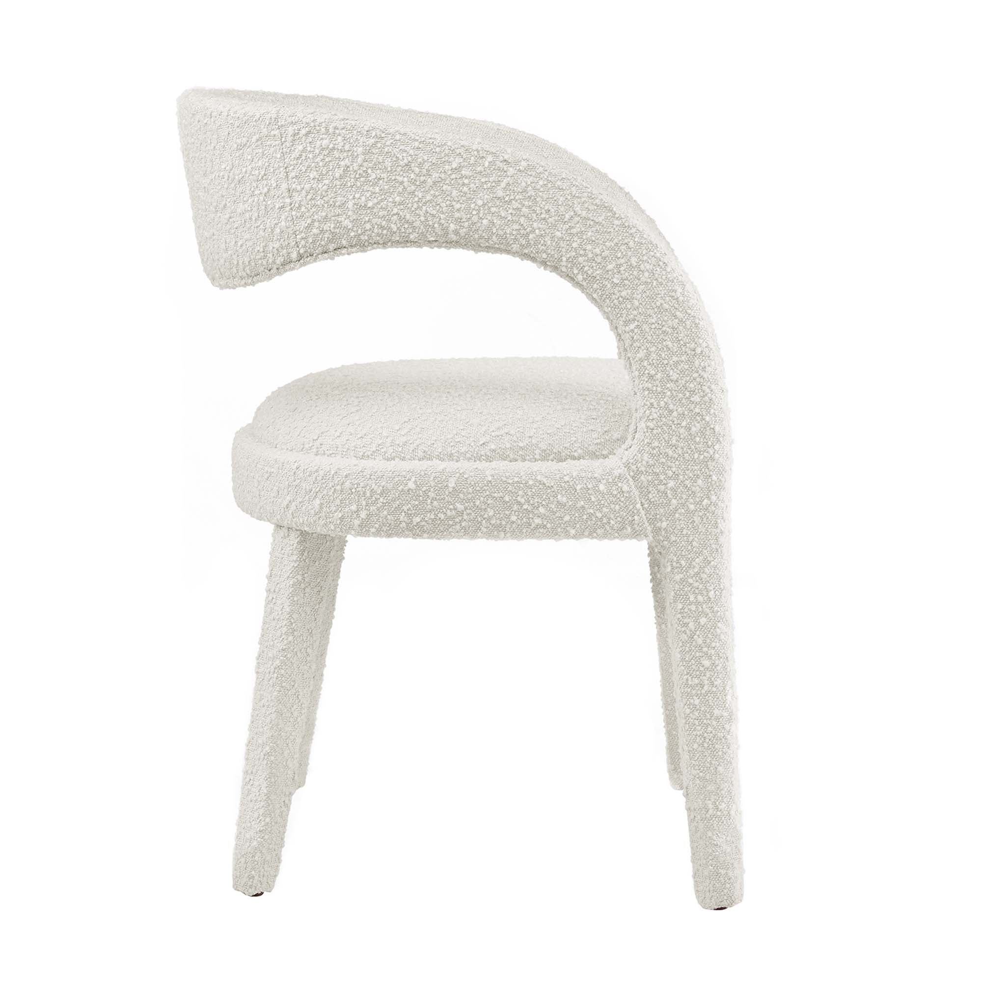 Pinnacle Boucle Upholstered Dining Chair Set of 2 - Image 16
