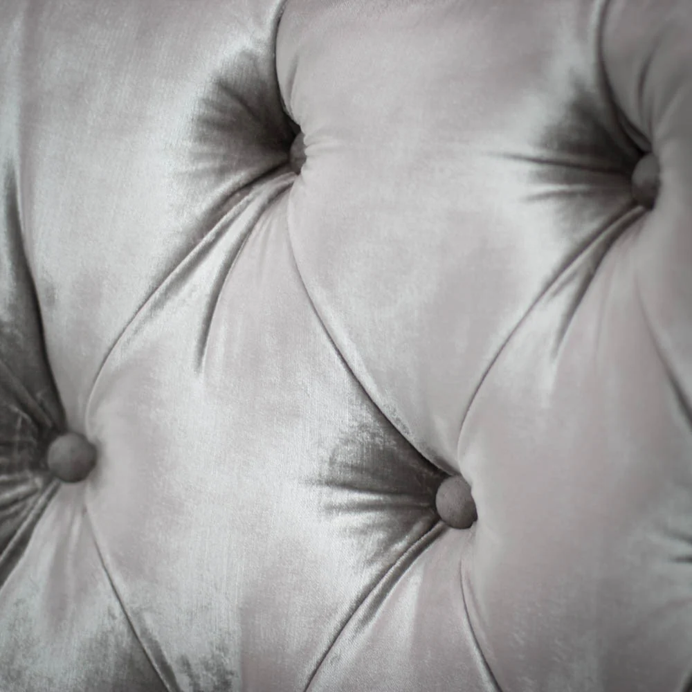 Pinnacle Grey Sheen Velvet Chair - Image 3