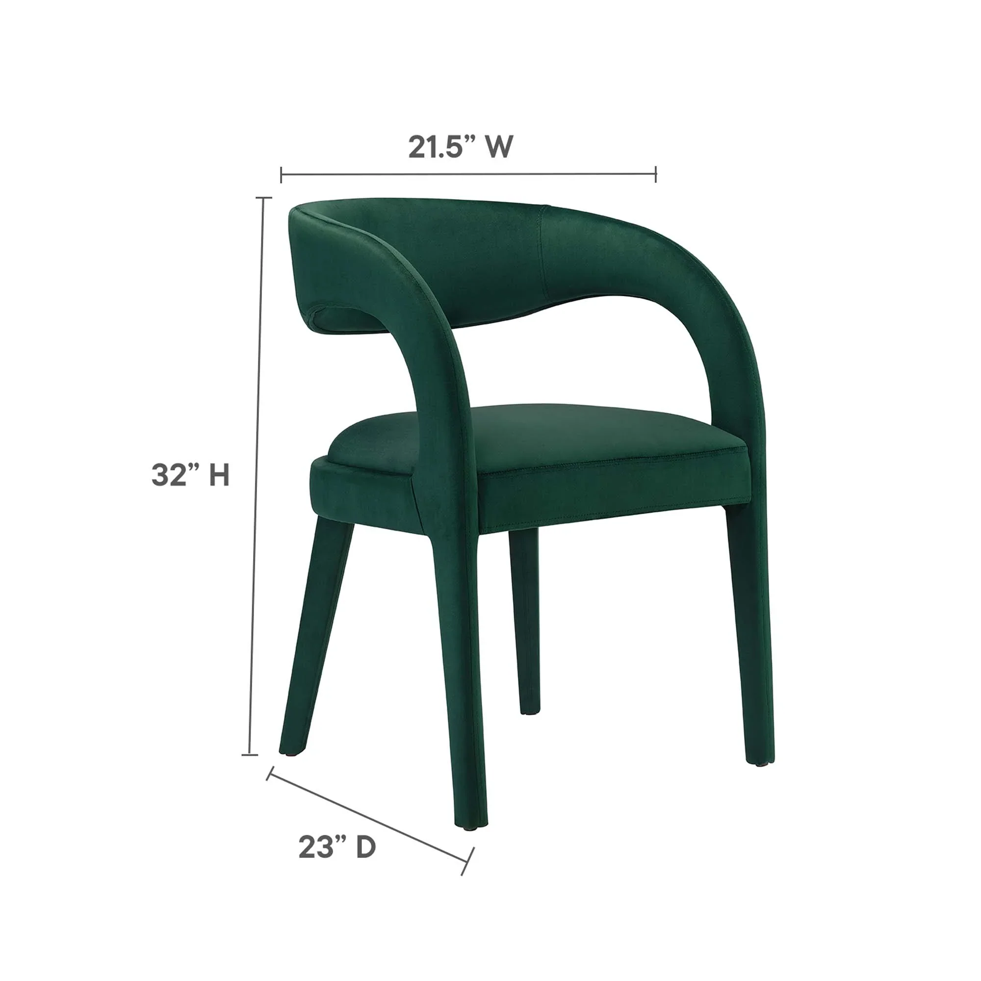 Pinnacle Performance Velvet Dining Chair Set of 2 - Image 10
