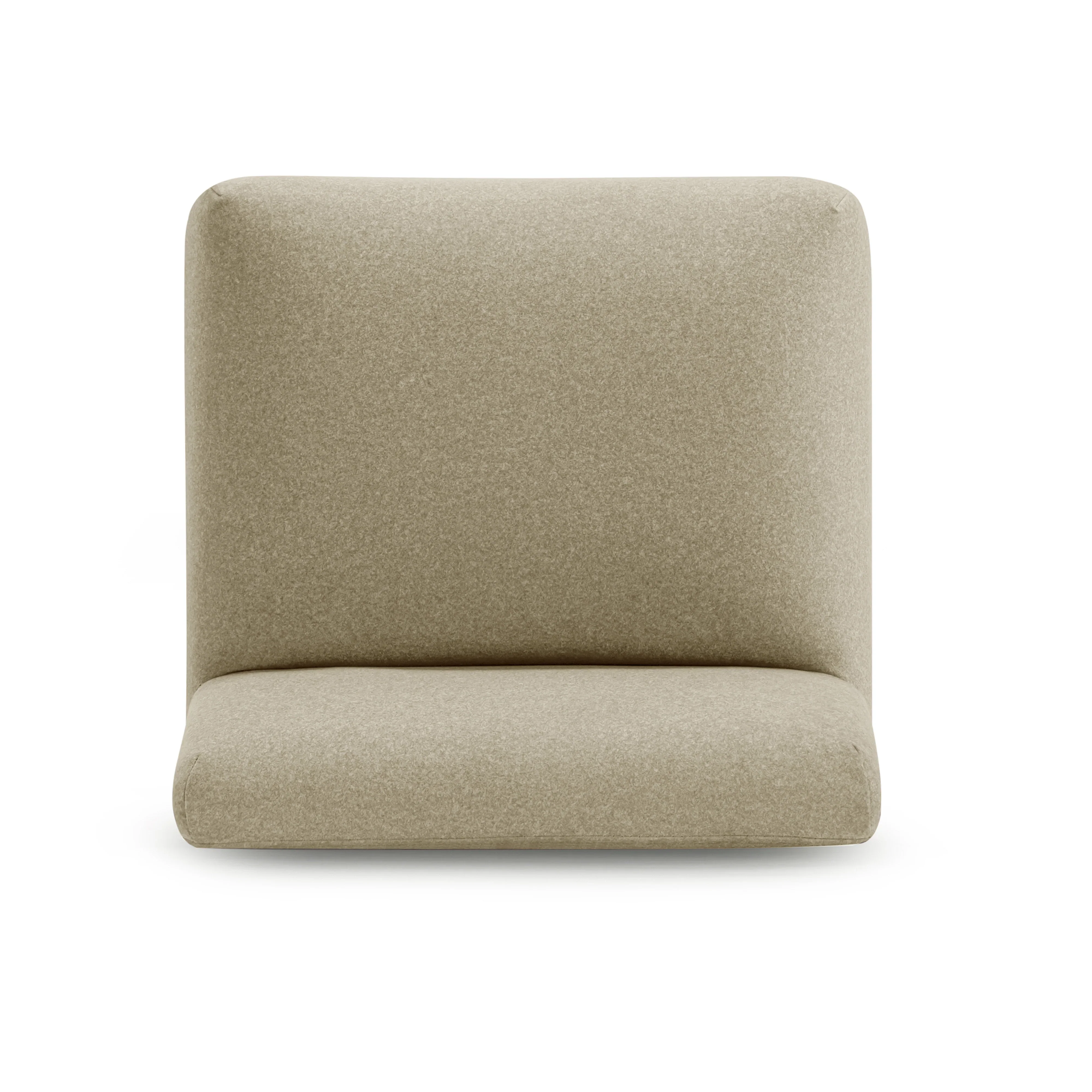 Pippa Taupe Performance Vegan Mohair Accent Stool - Image 6